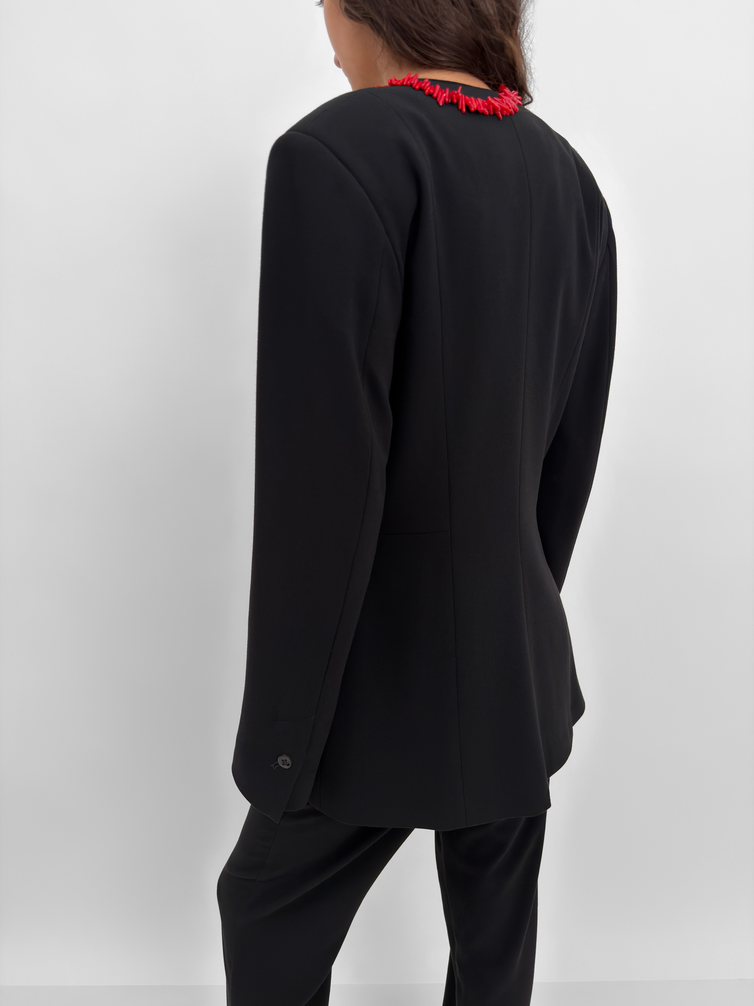 The Ouri cinched soft blazer jacket