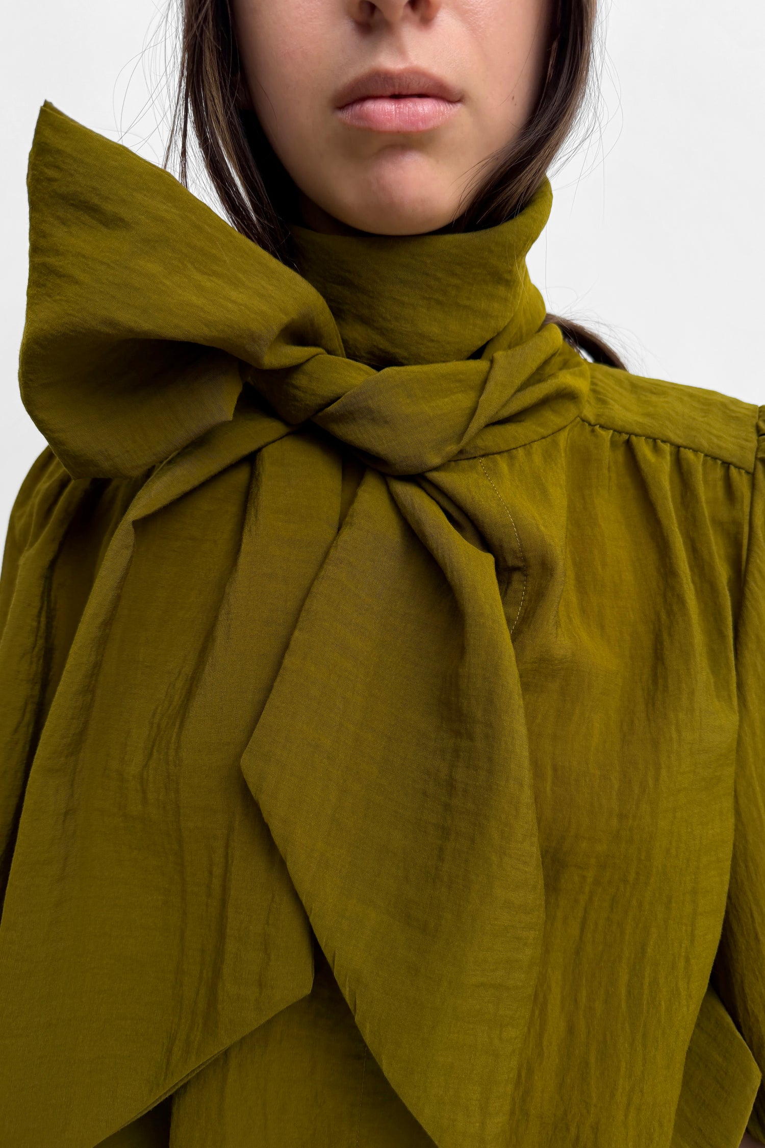 The Anya airy scarf blouse