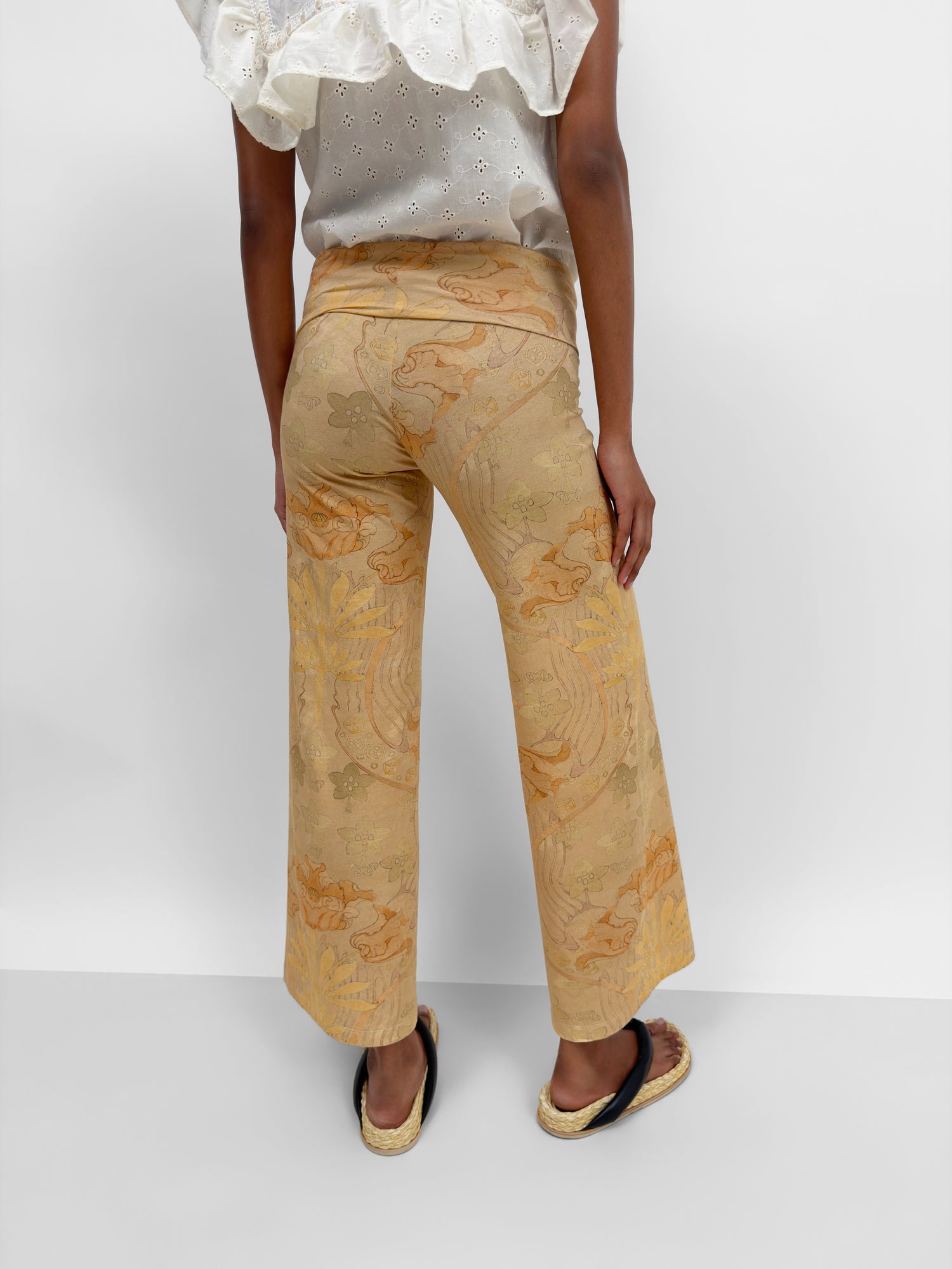 The Elise jersey pants in Tulip print