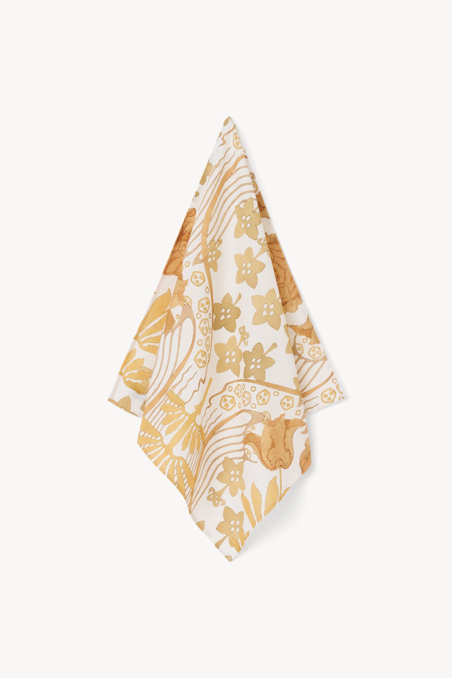The Inga linen blend napkin in Tulip print 2P