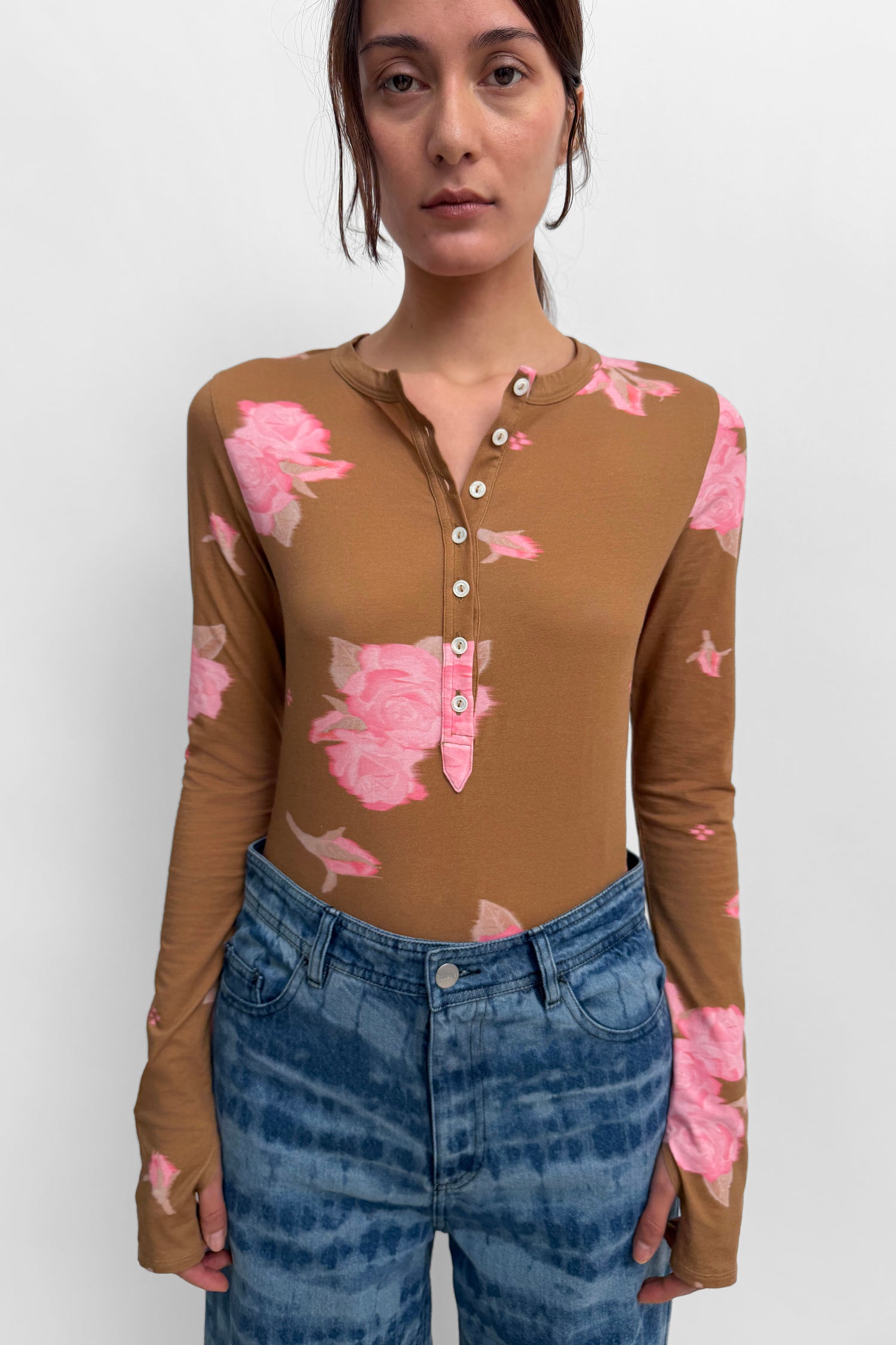The Kiara Henley shirt top