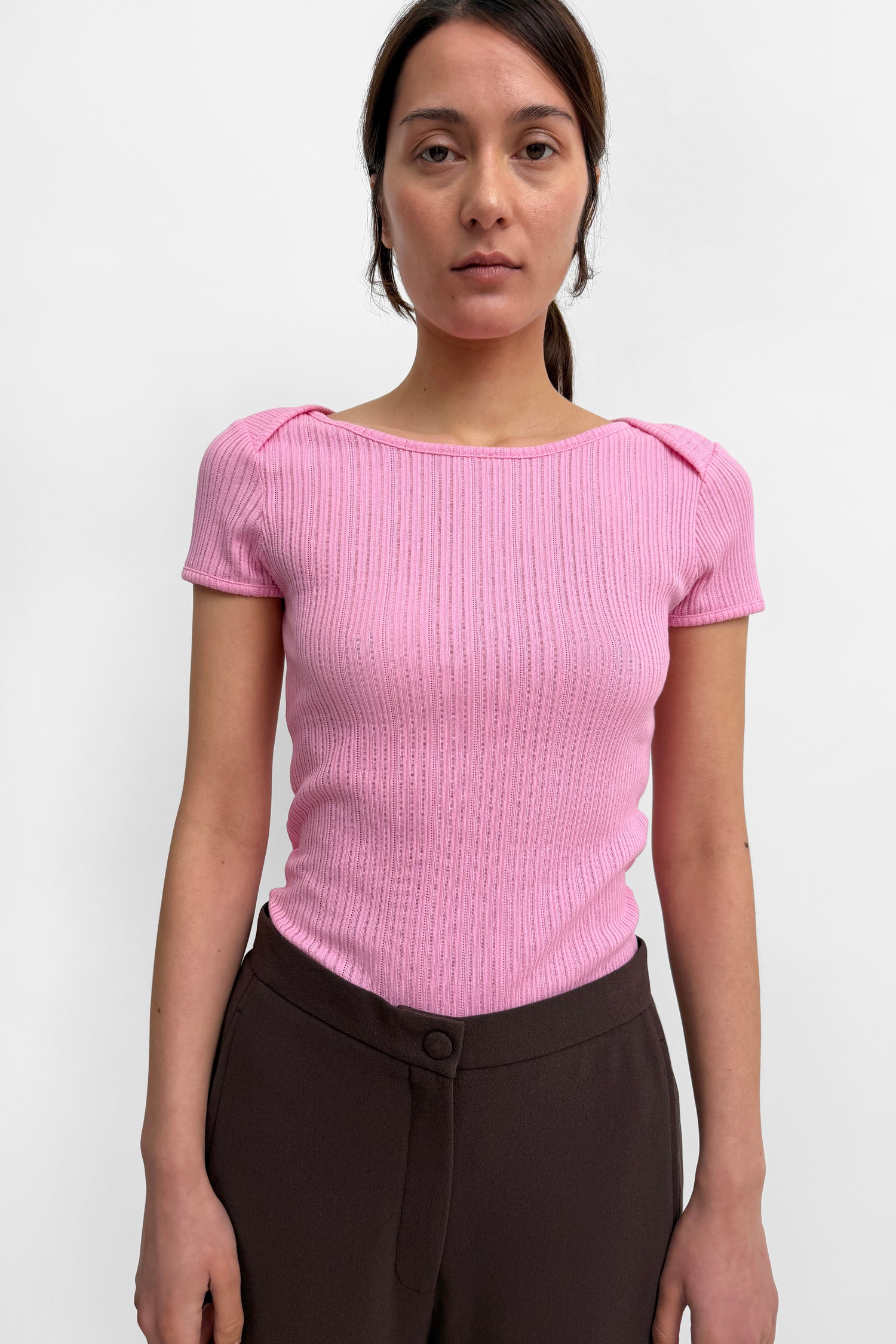 The Nabi pointelle baby tee