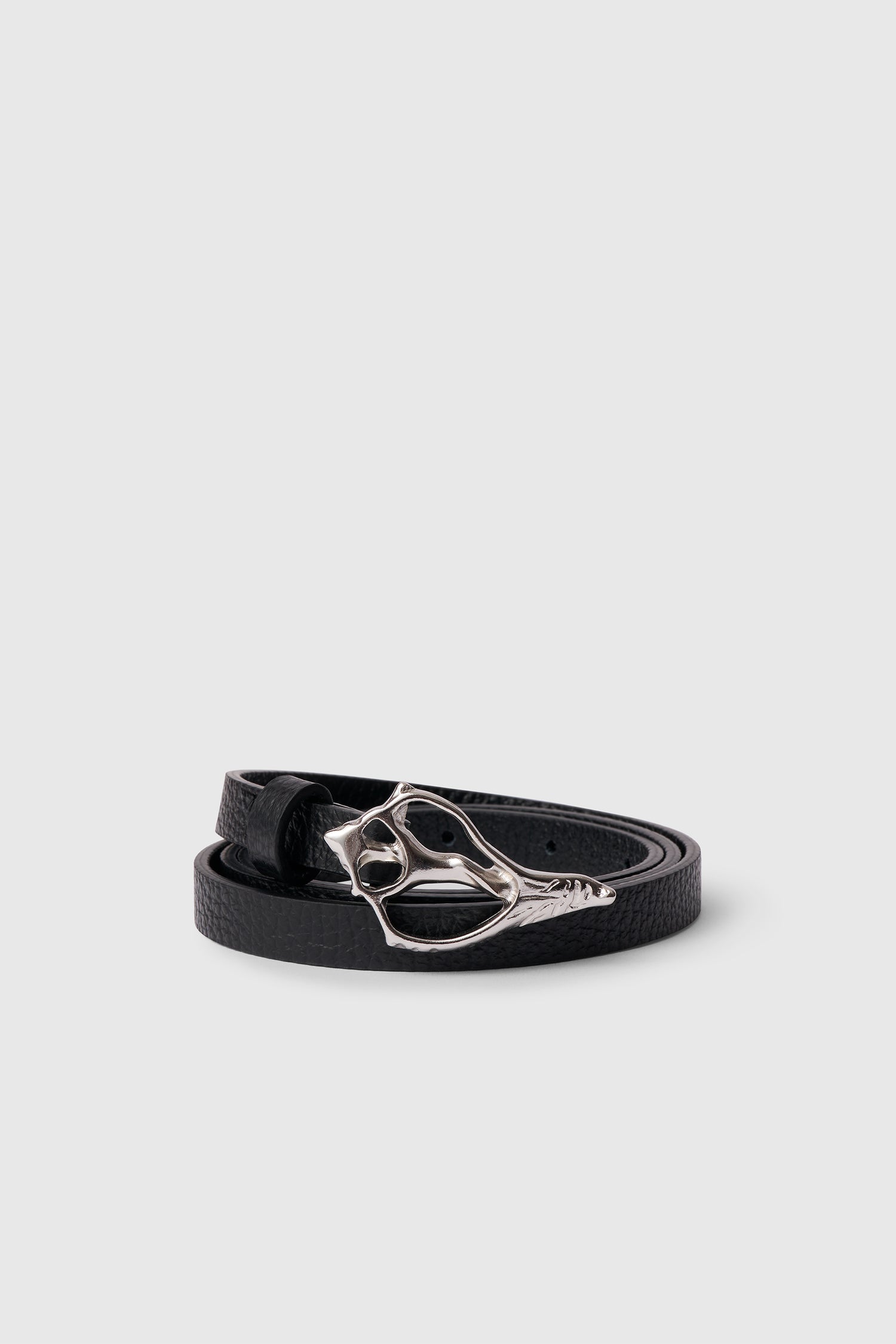 The Petit Seashell pebble leather belt