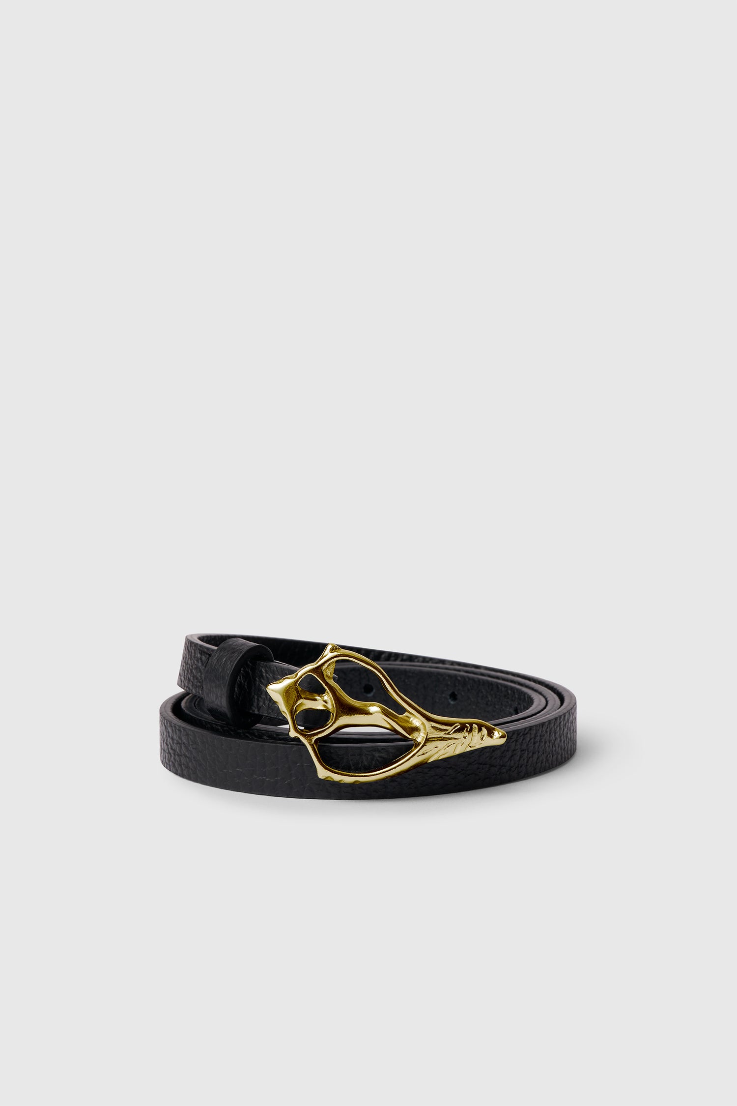 The Petit Seashell pebble leather belt