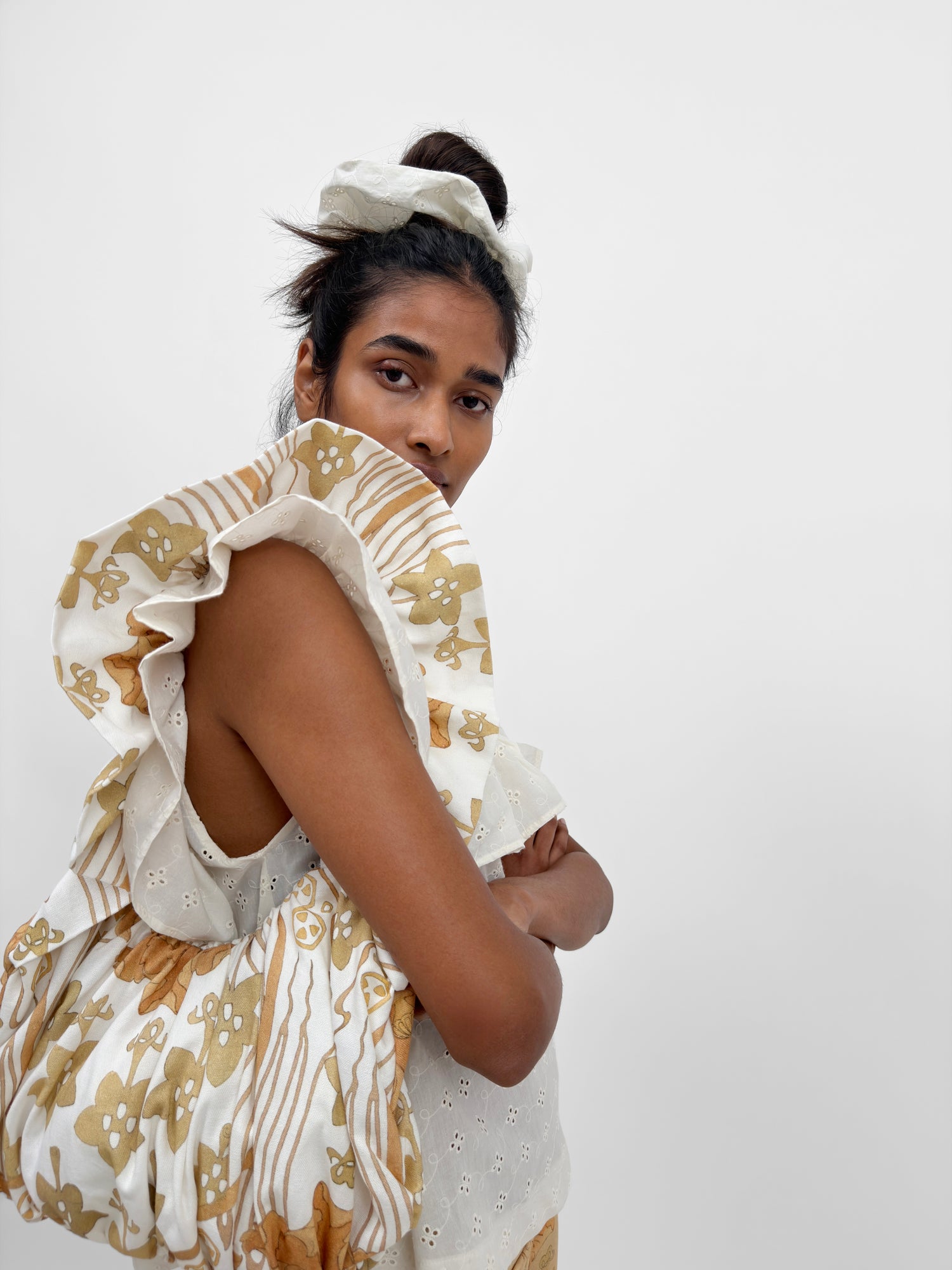 The Rut broderie anglaise scrunchie
