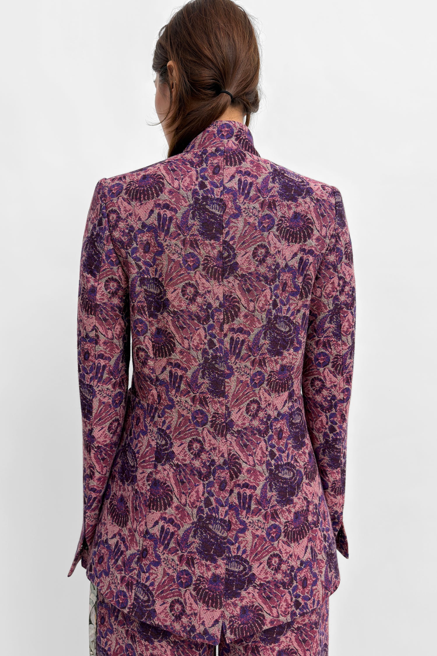 The Seol cinched jacquard suit jacket