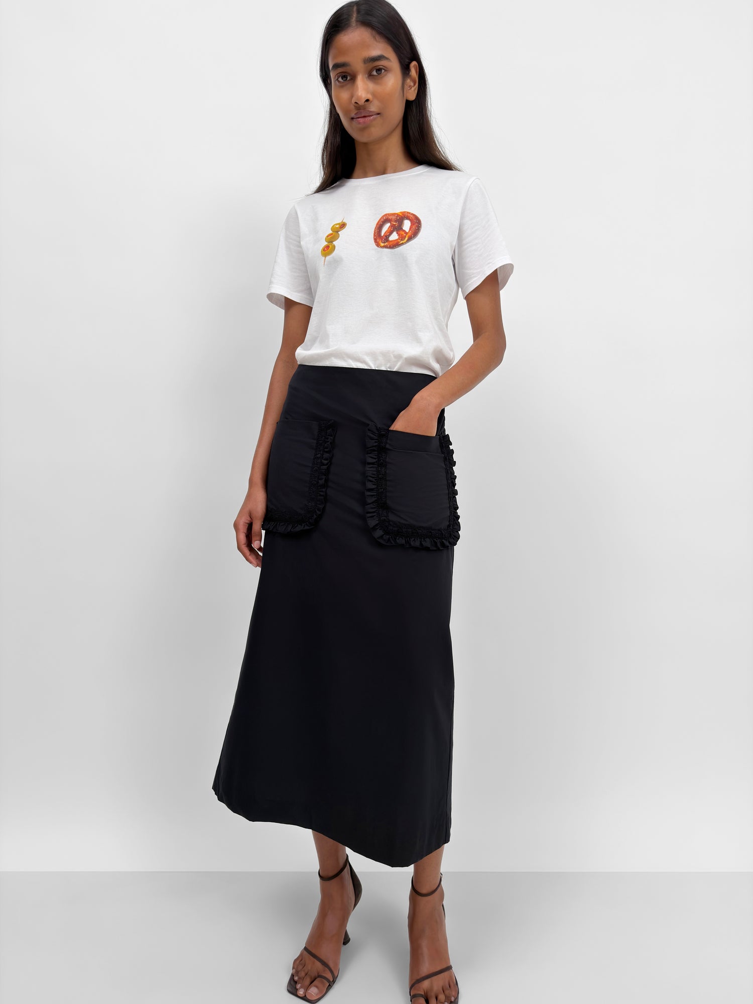 The Ulrika apron pencil skirt