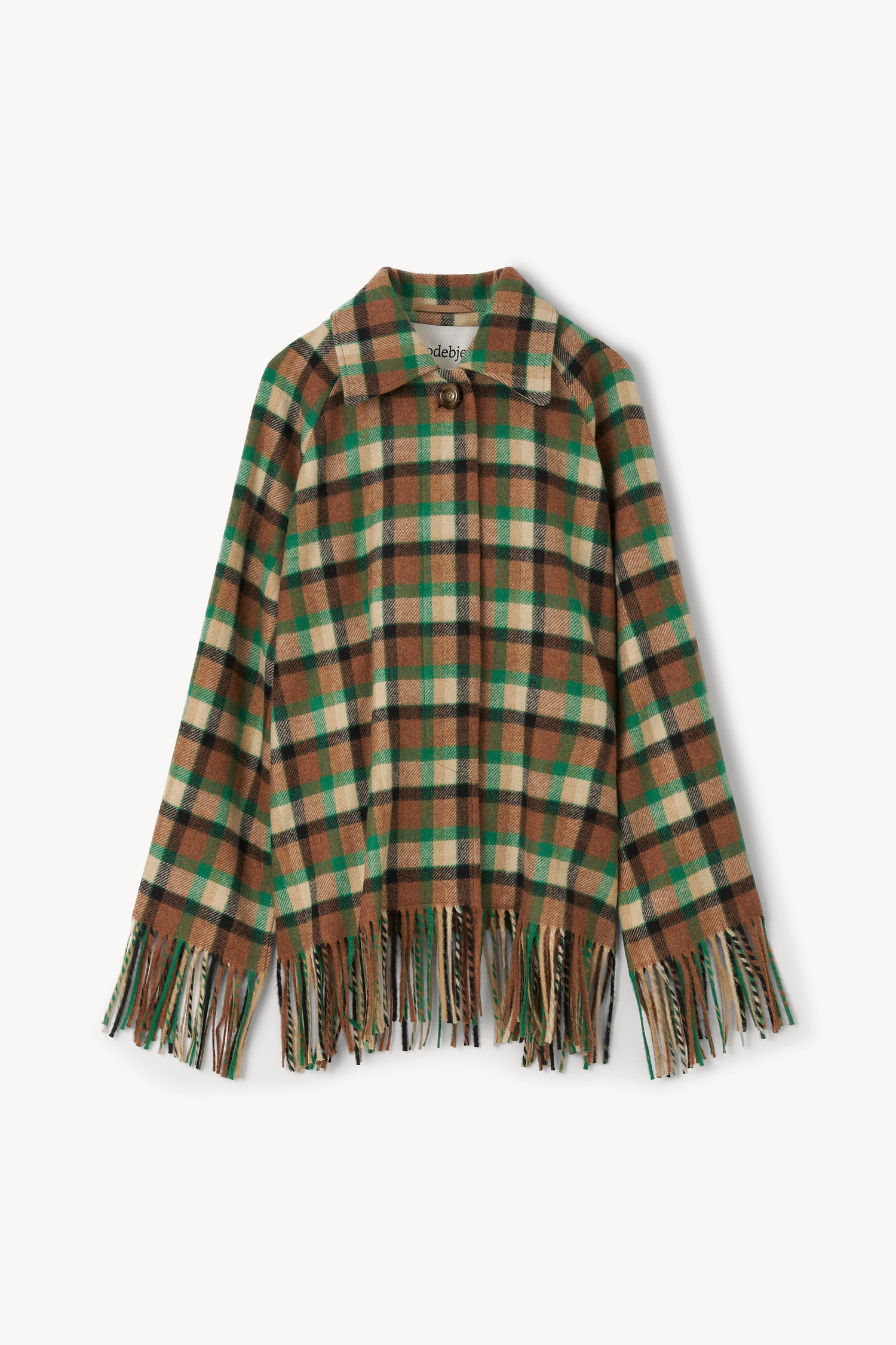 The Yuna blanket jacket with fringes