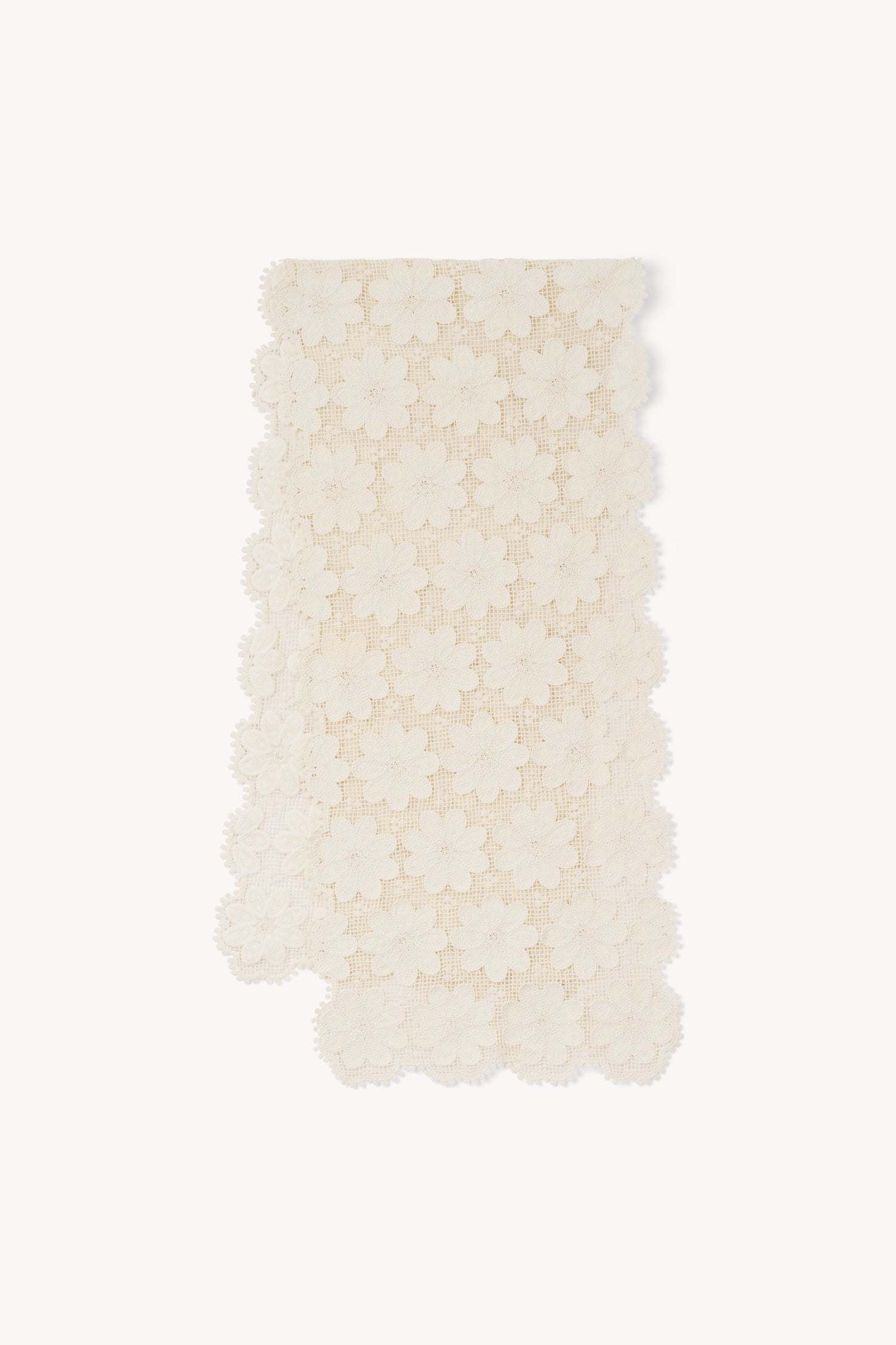 The Annika crafted crochet lace table runner