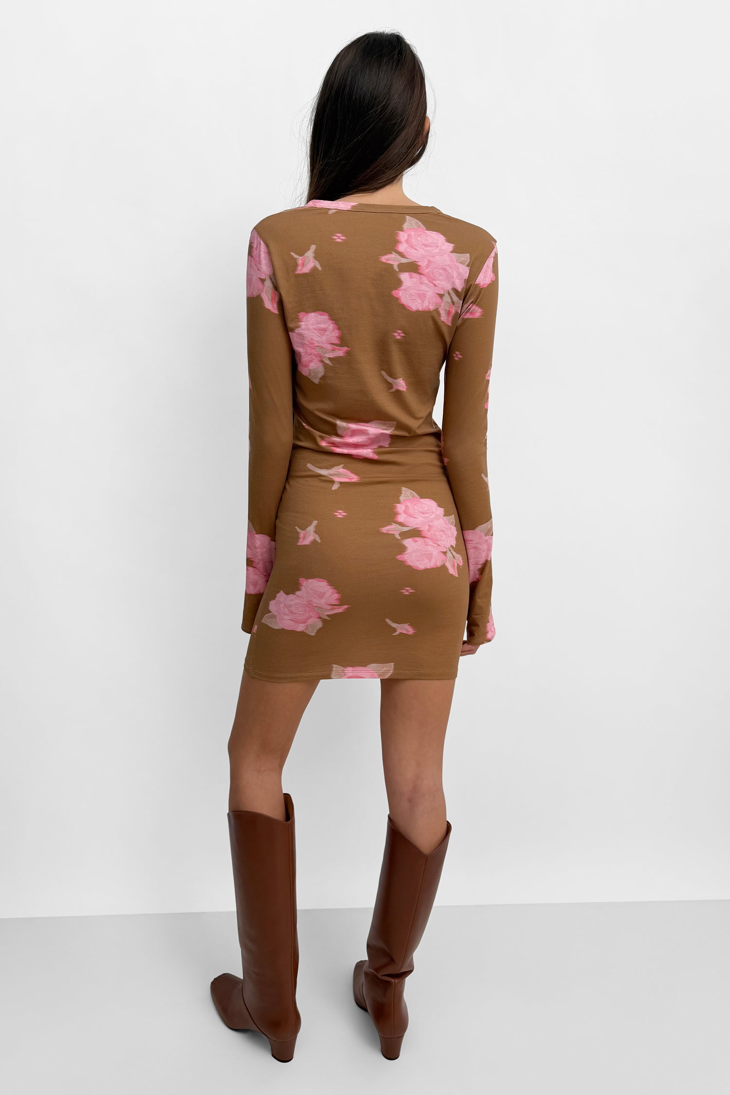 The Kiara henley shirt dress