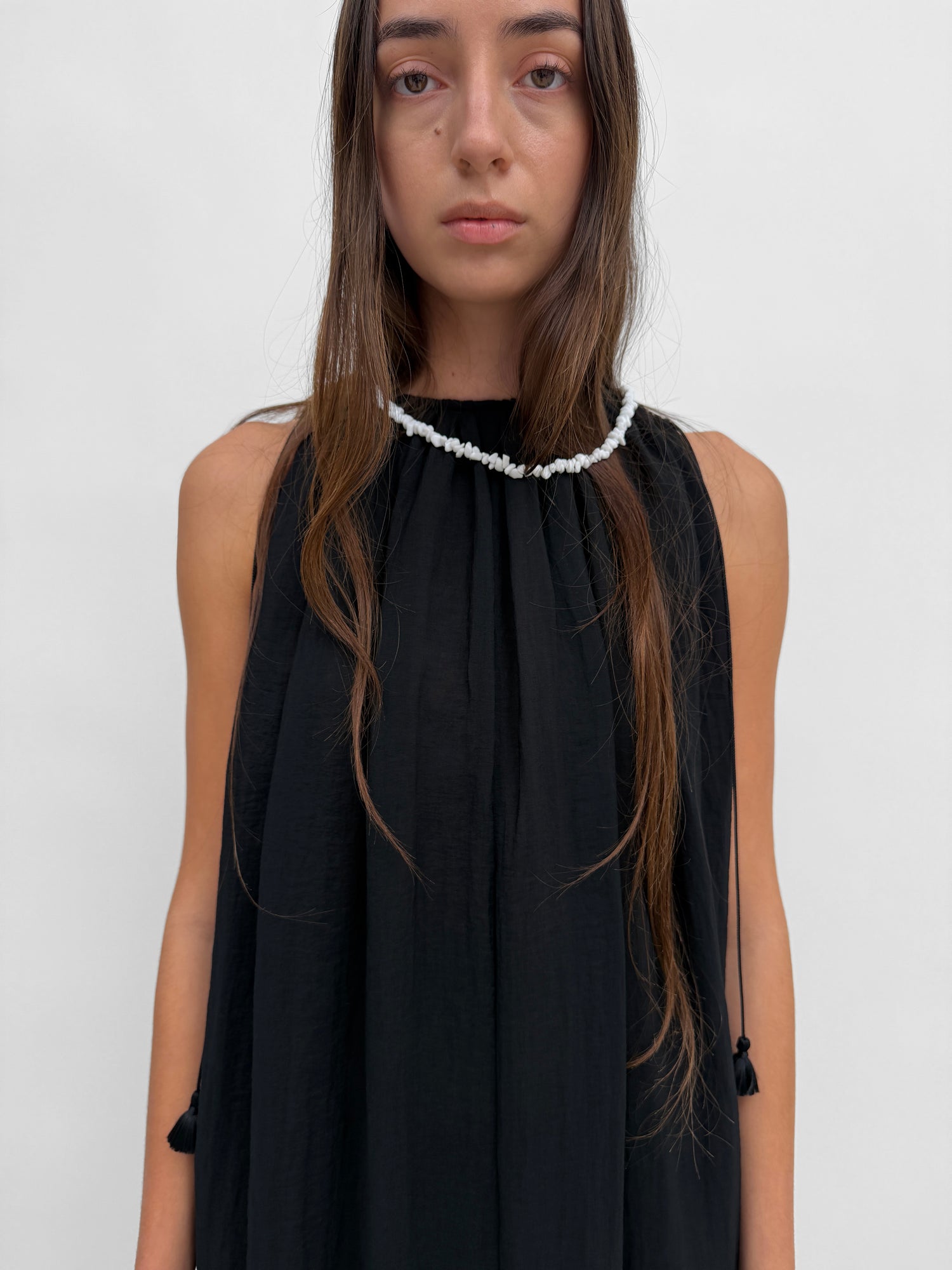 The Lobelia maxi halterneck dress