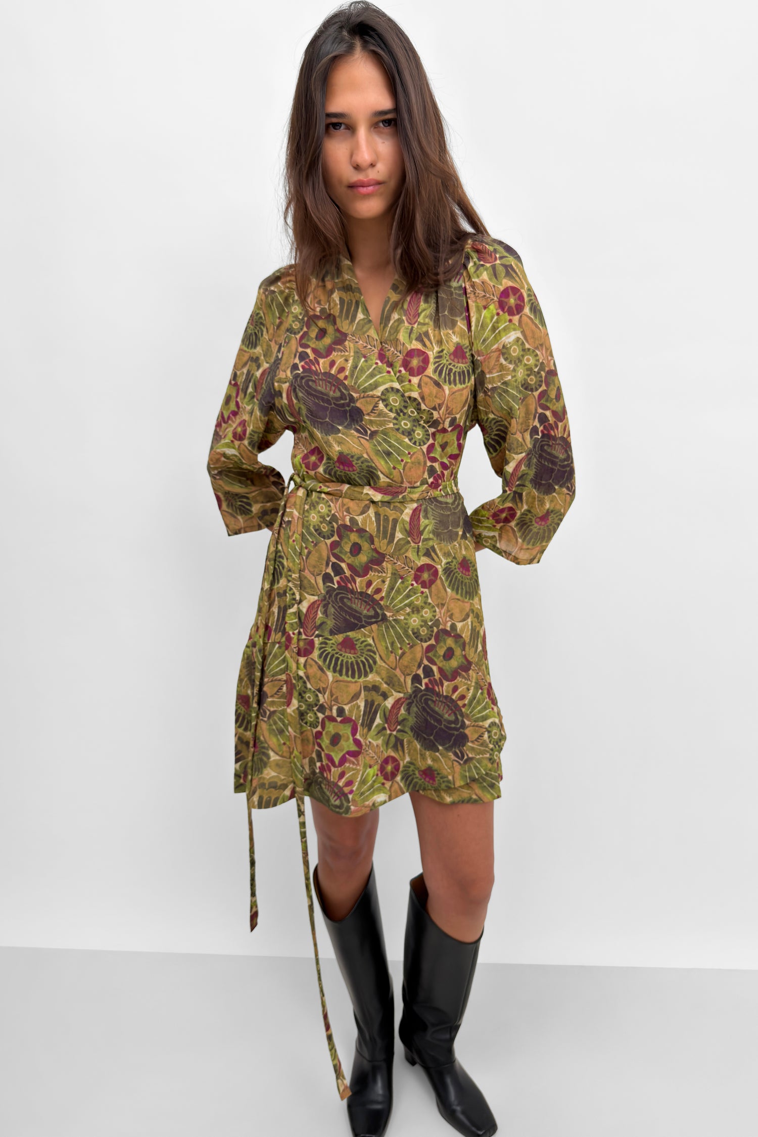 The Milia mini-wrap dress