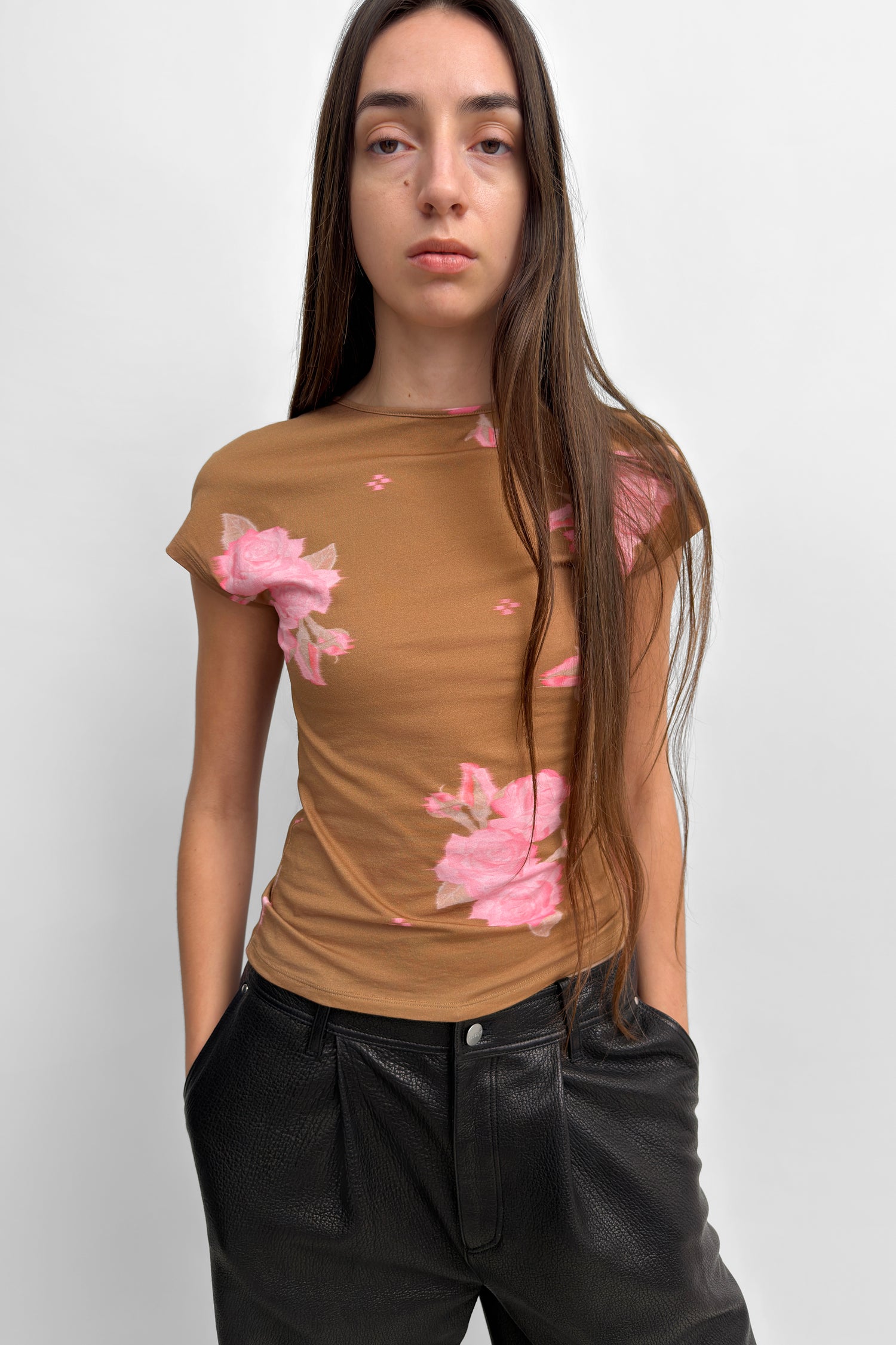The Otta cap sleeve jersey top