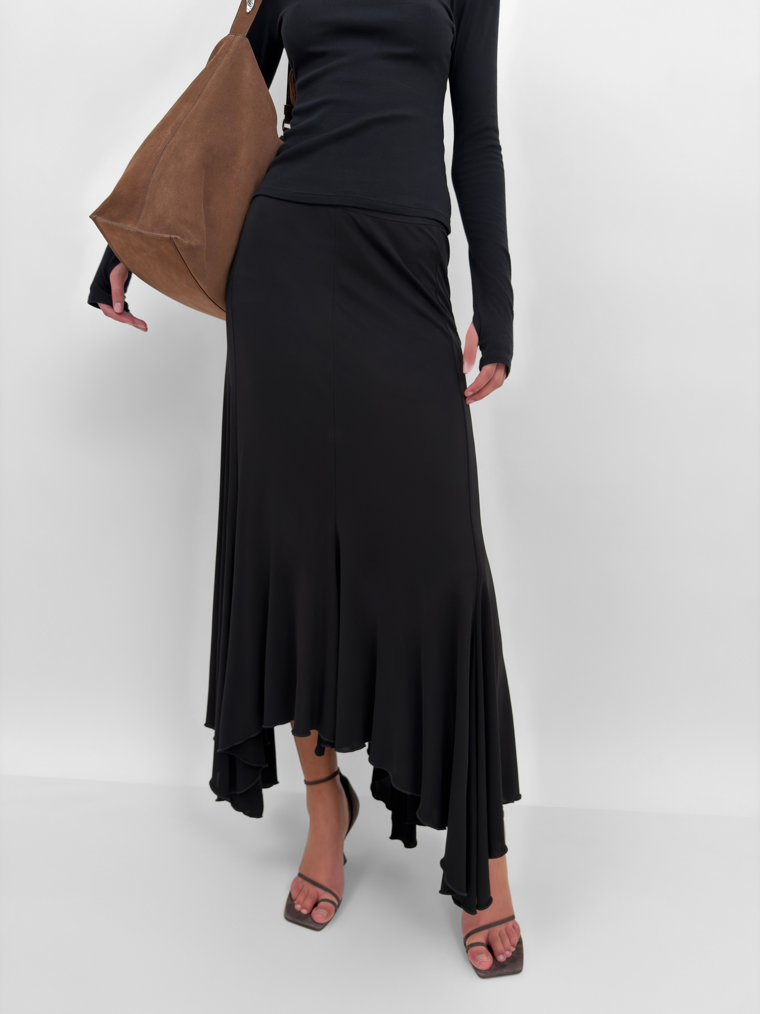 The Sasha jersey bias cut skirt