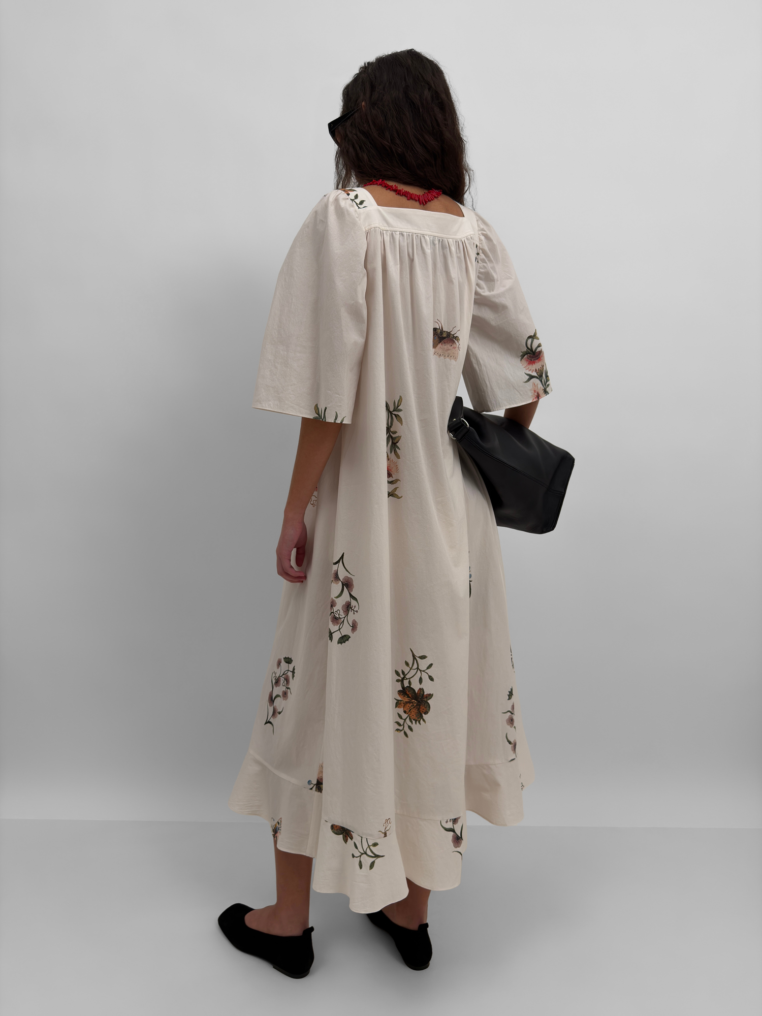 The Salem square neck dress in Duchess