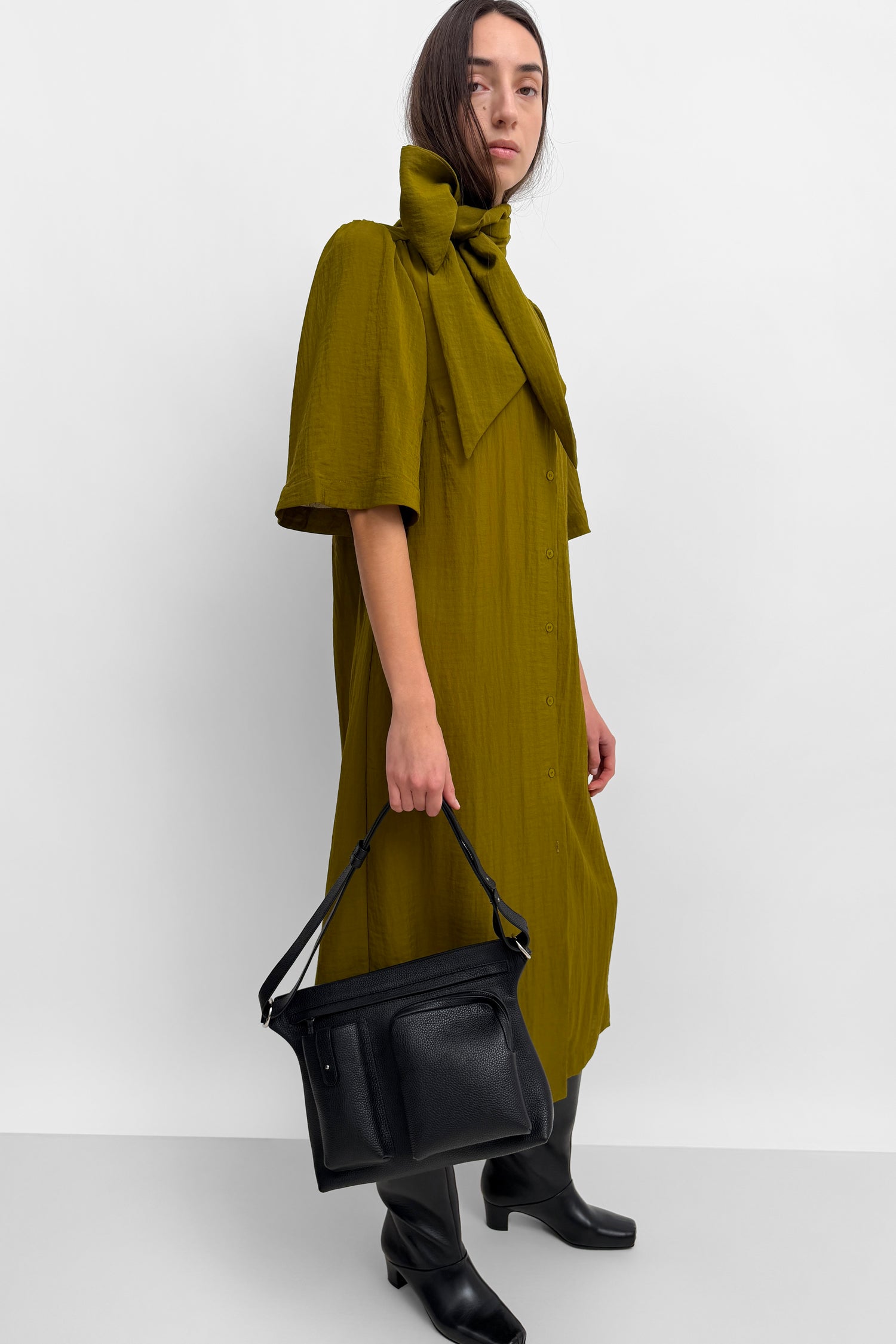 The Adela airy scarf dress