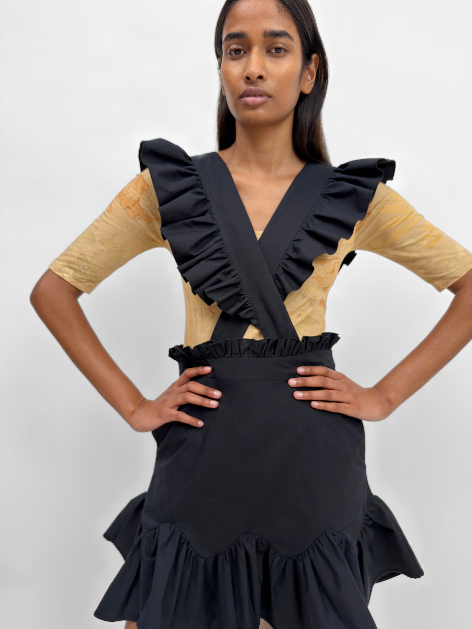 The Alvy frill apron skirt