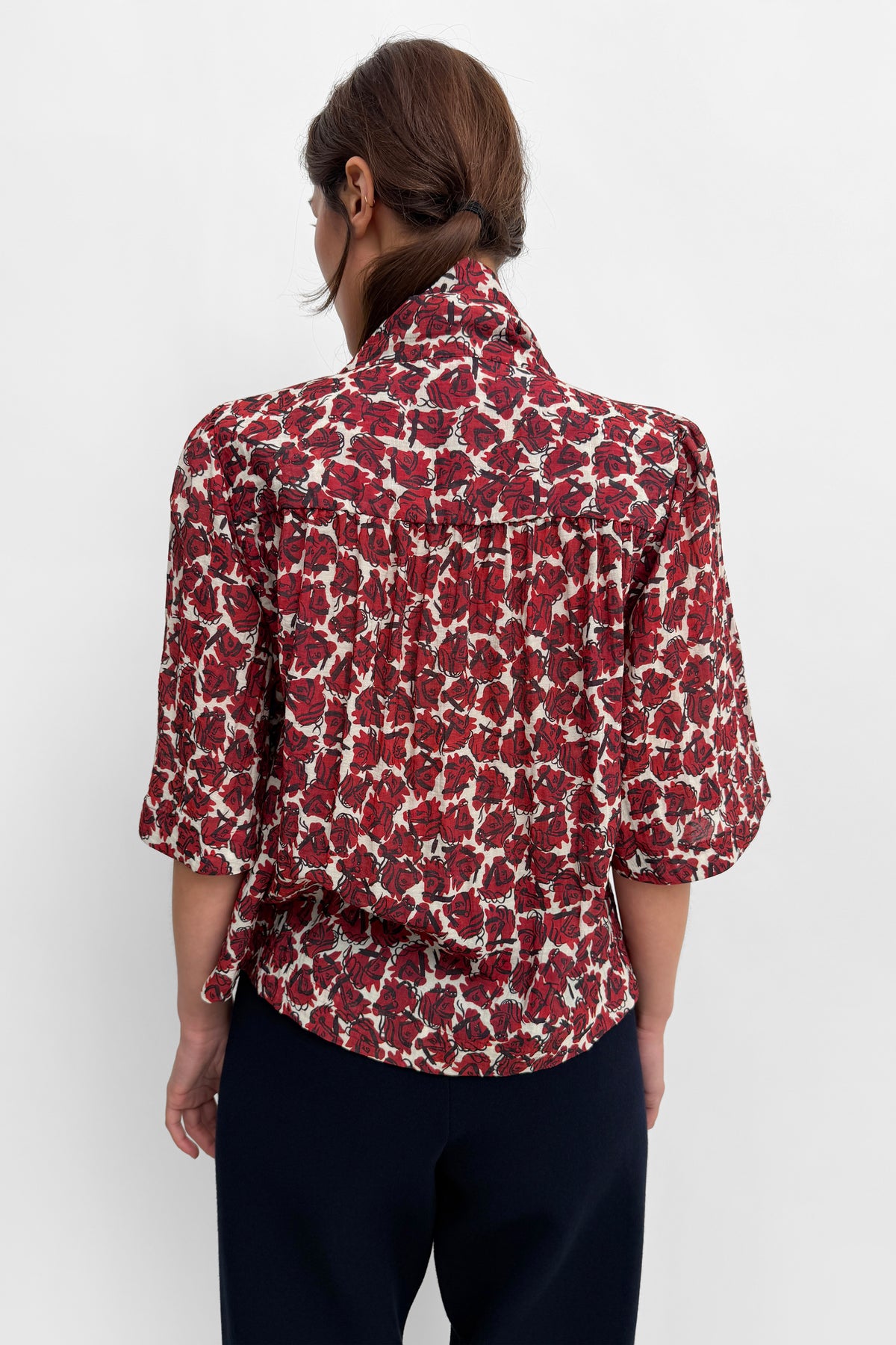 The Anya airy scarf blouse
