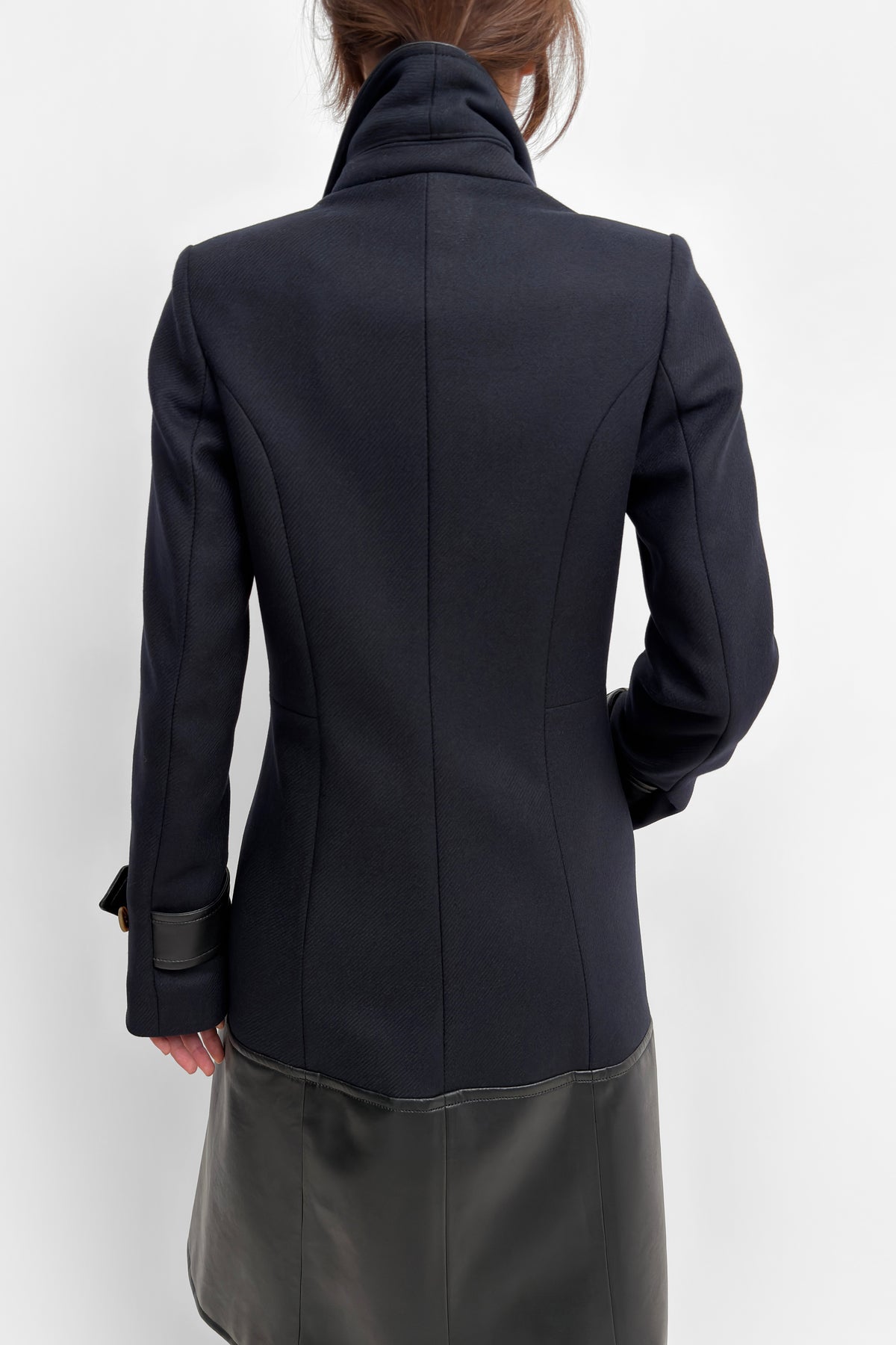 The Arumi cinched wool coat