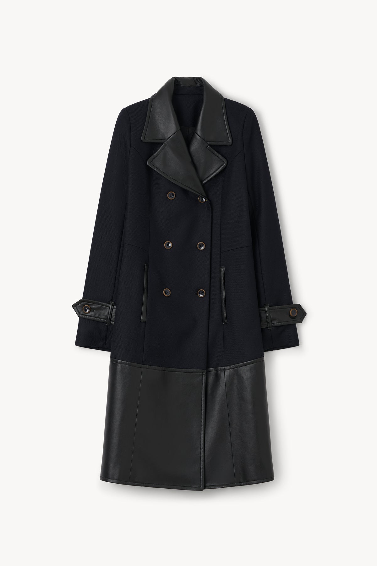 The Arumi cinched wool coat