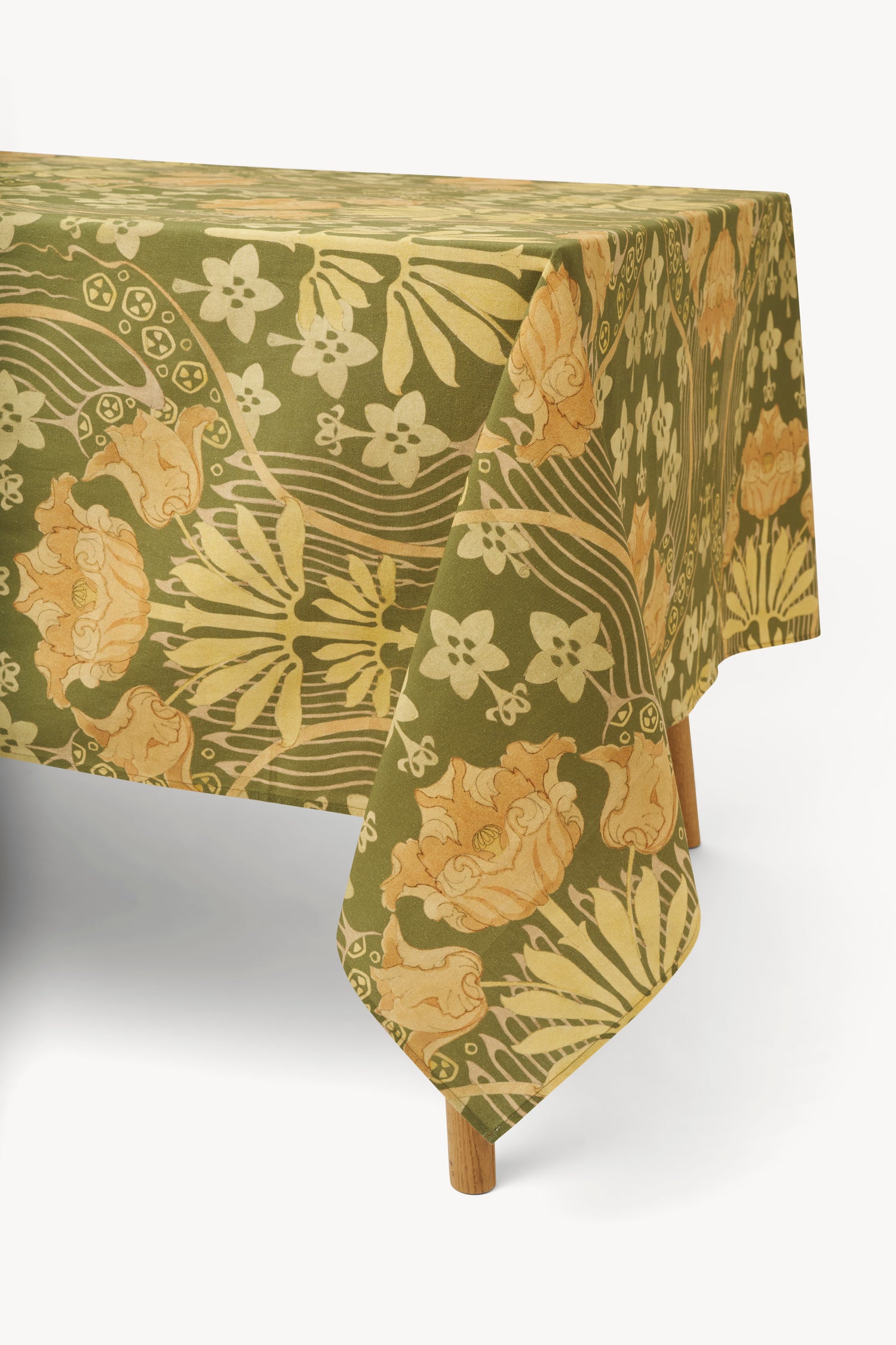 The Dafne linen blend tablecloth in Tulip print
