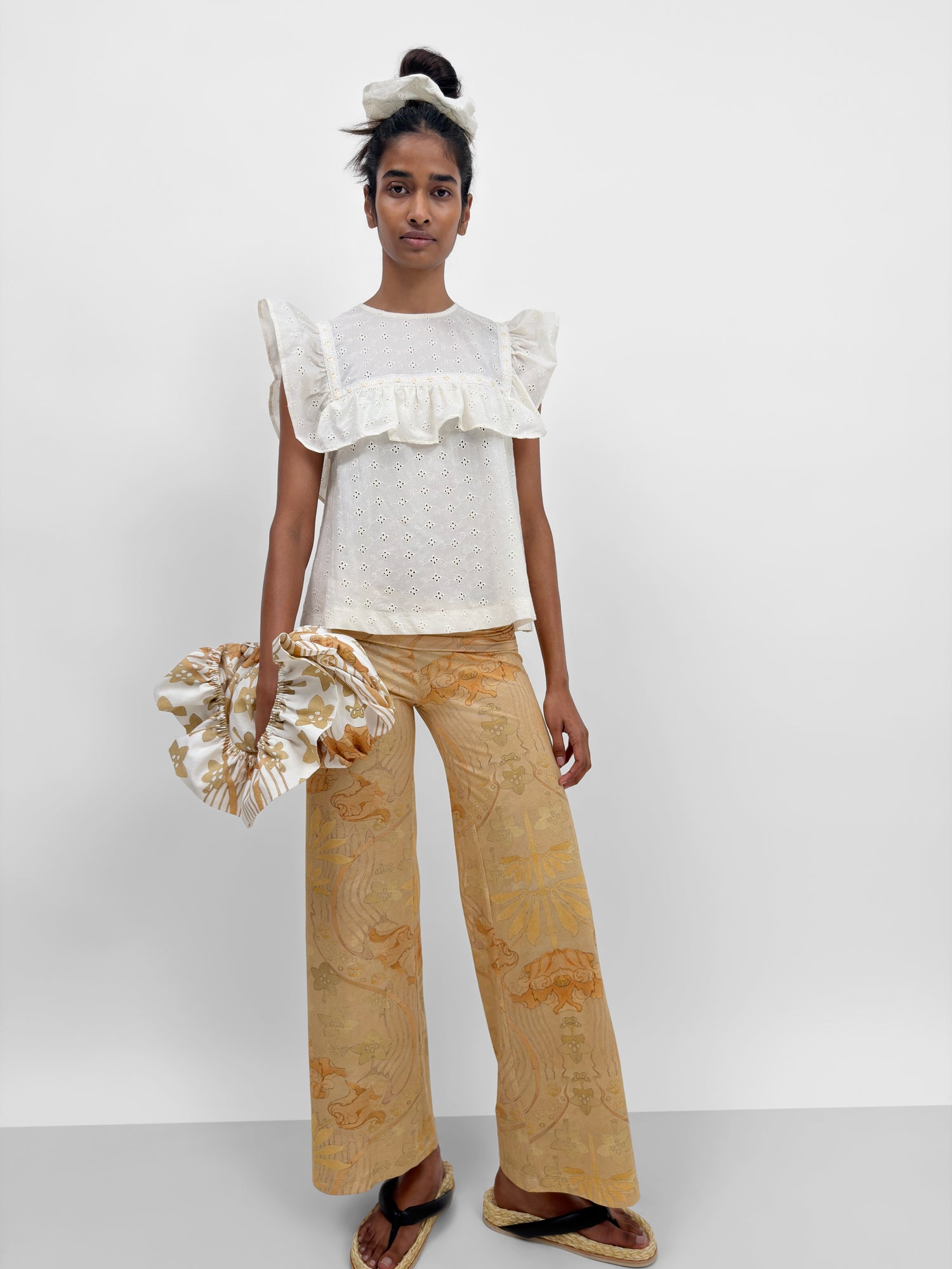 The Enid frill-trimmed top