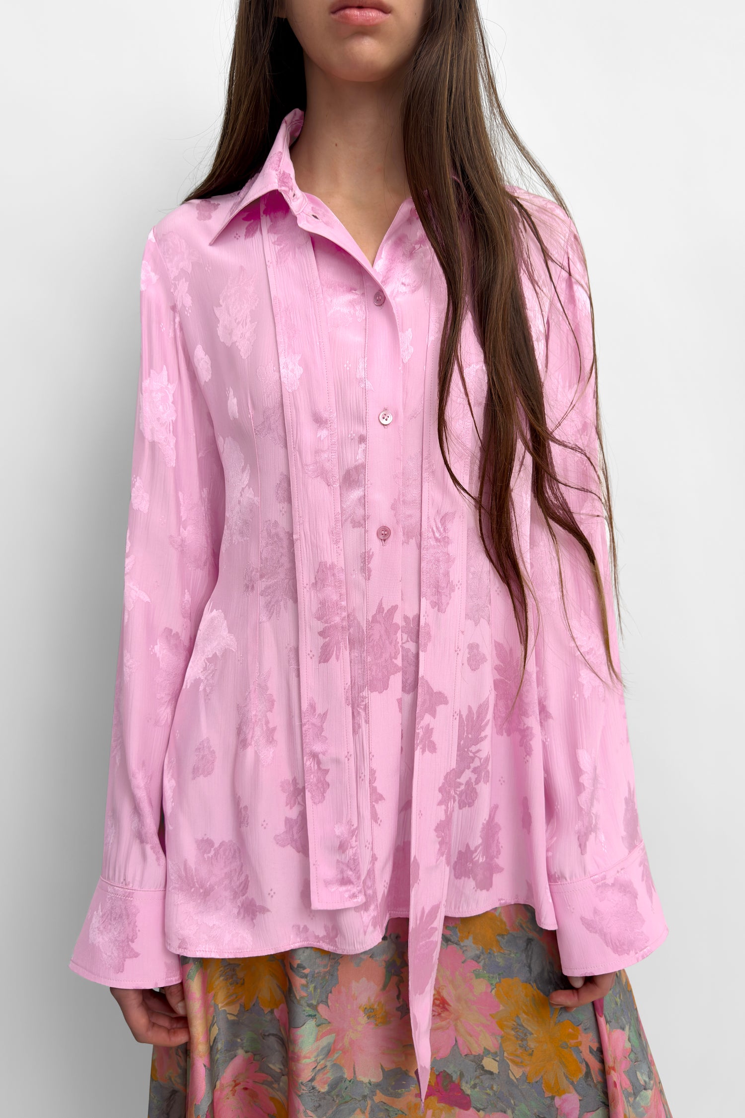 The Euni jacquard shirt blouse