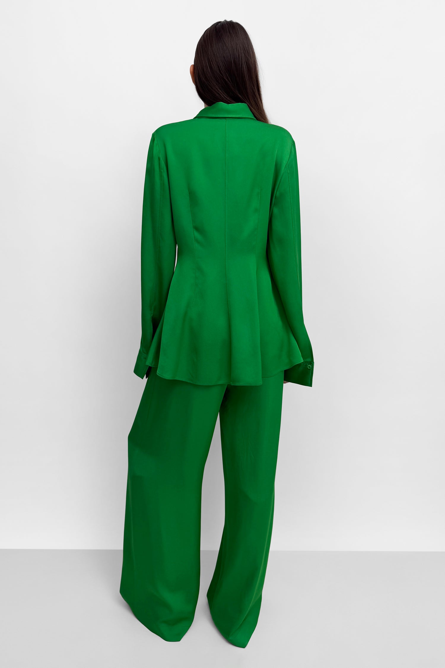 The Euni shiny shirt blouse