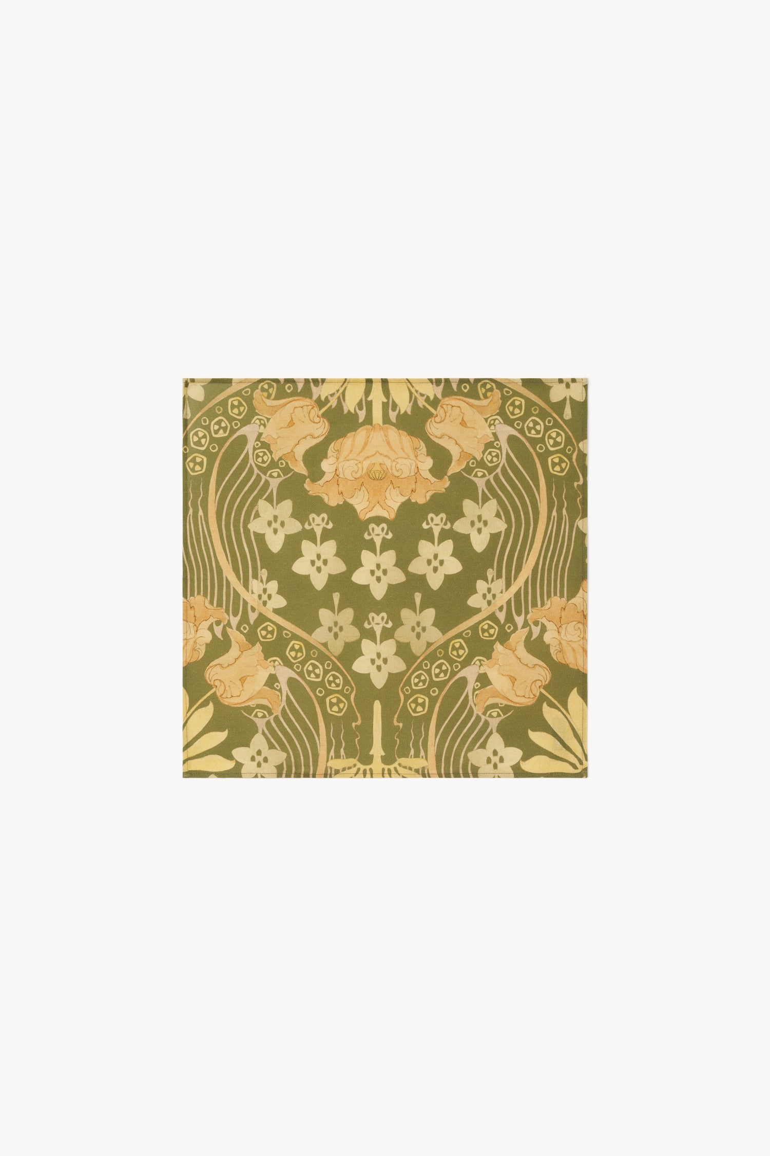 The Inga linen blend napkin in Tulip print 2P