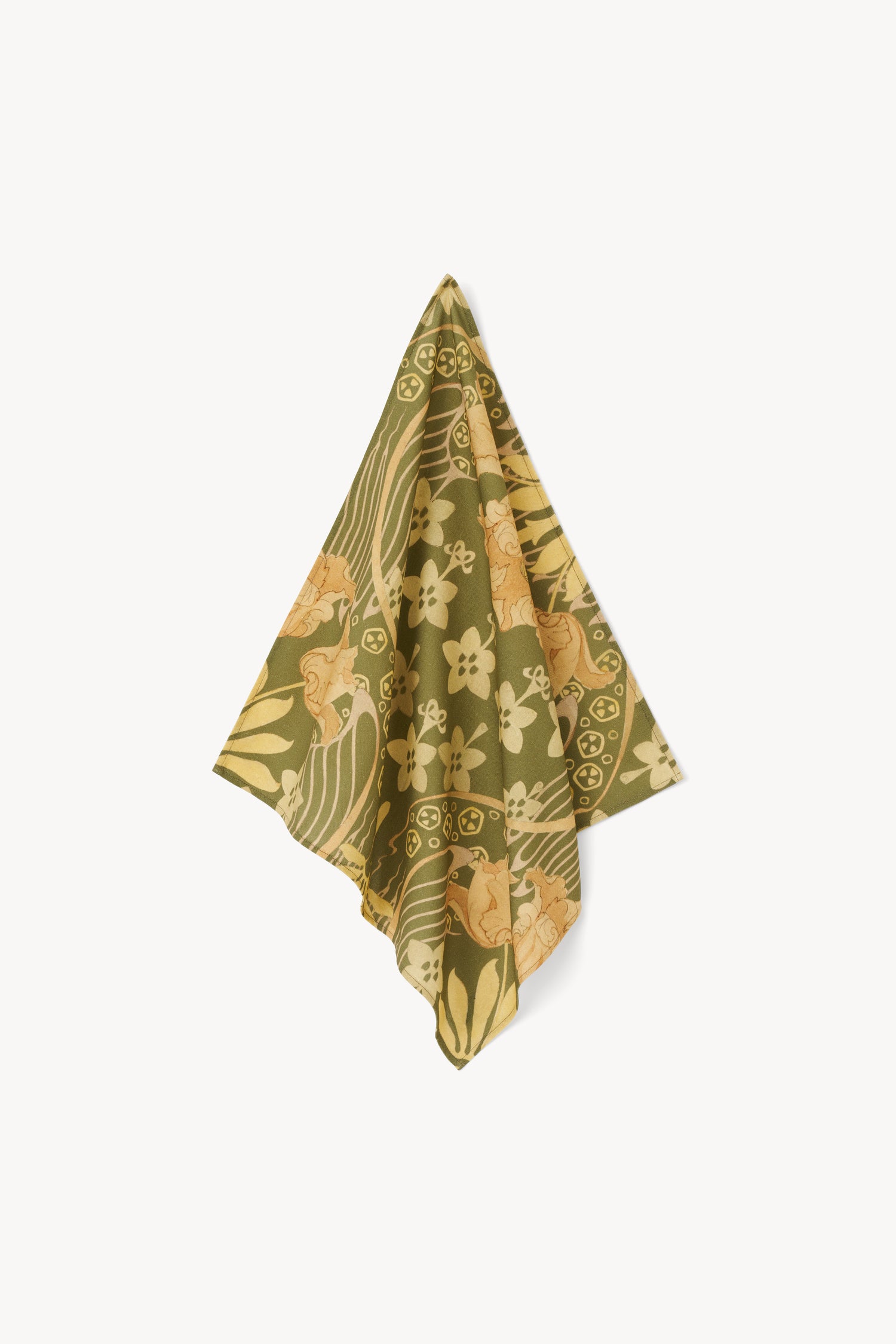 The Inga linen blend napkin in Tulip print 2P