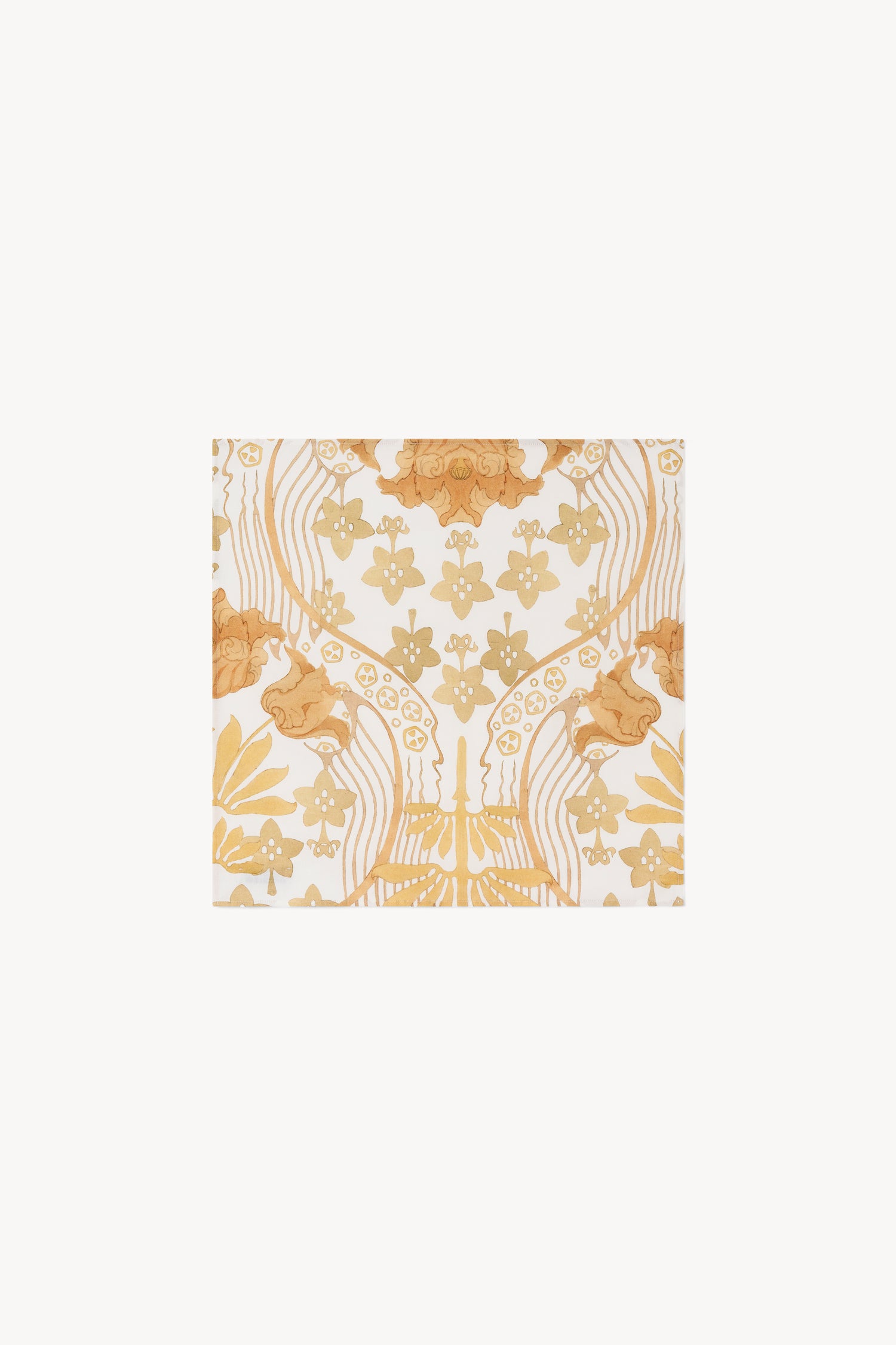 The Inga linen blend napkin in Tulip print 2P