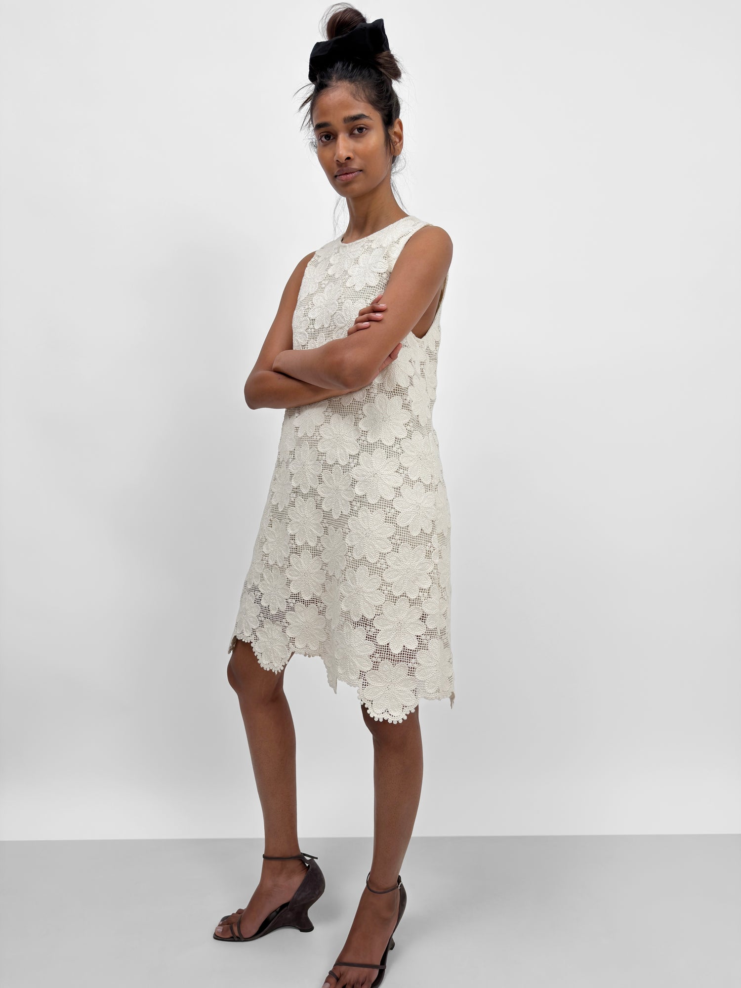 The Ingela crafted crochet shift dress