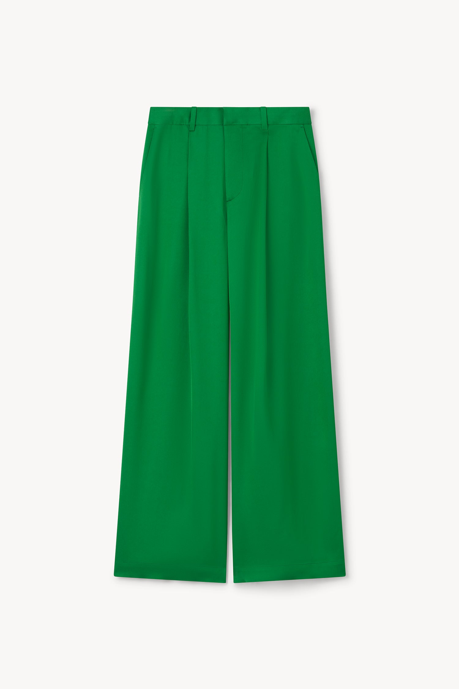 The Lorna shiny pleat pants