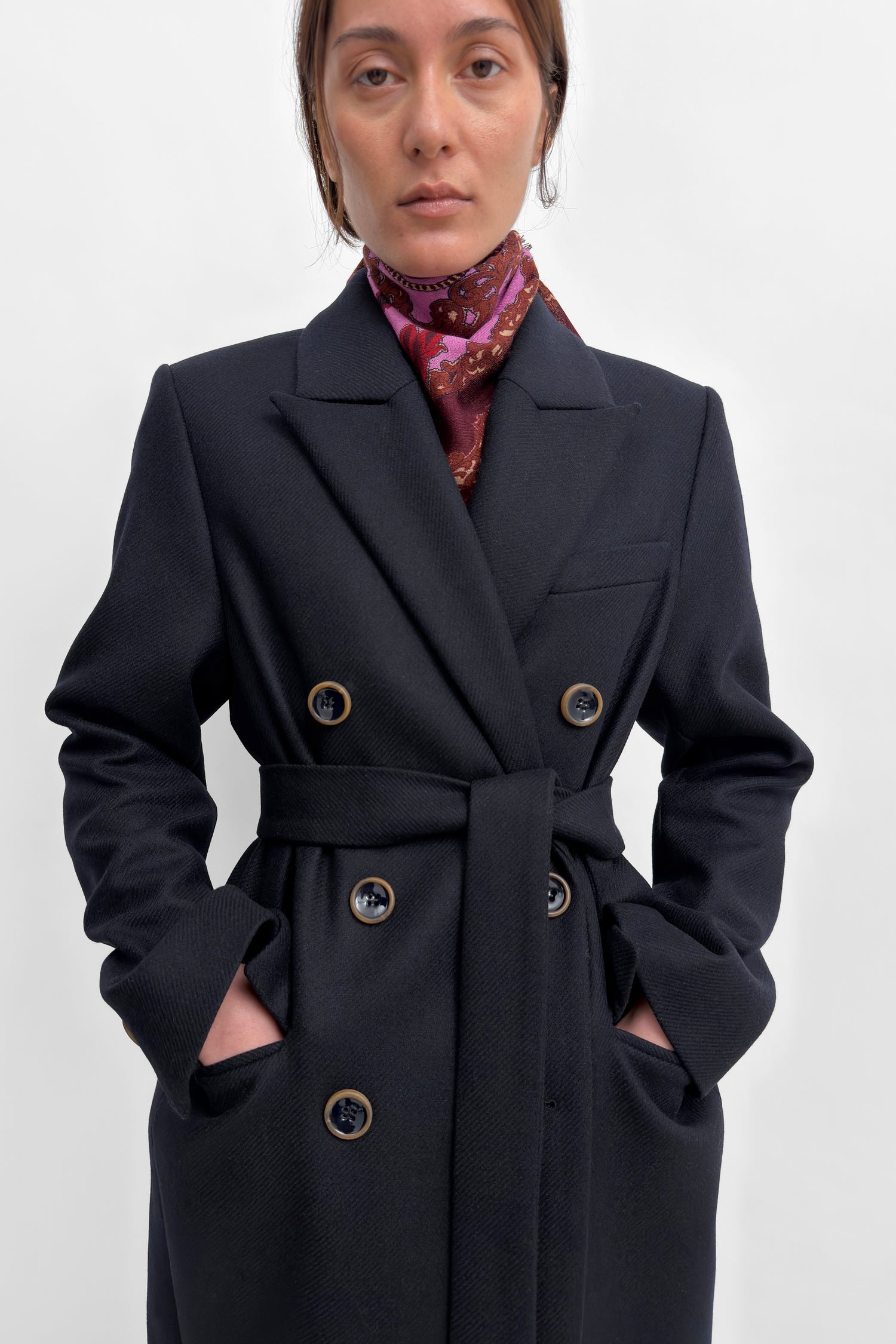 The Lovis double breasted wool coat