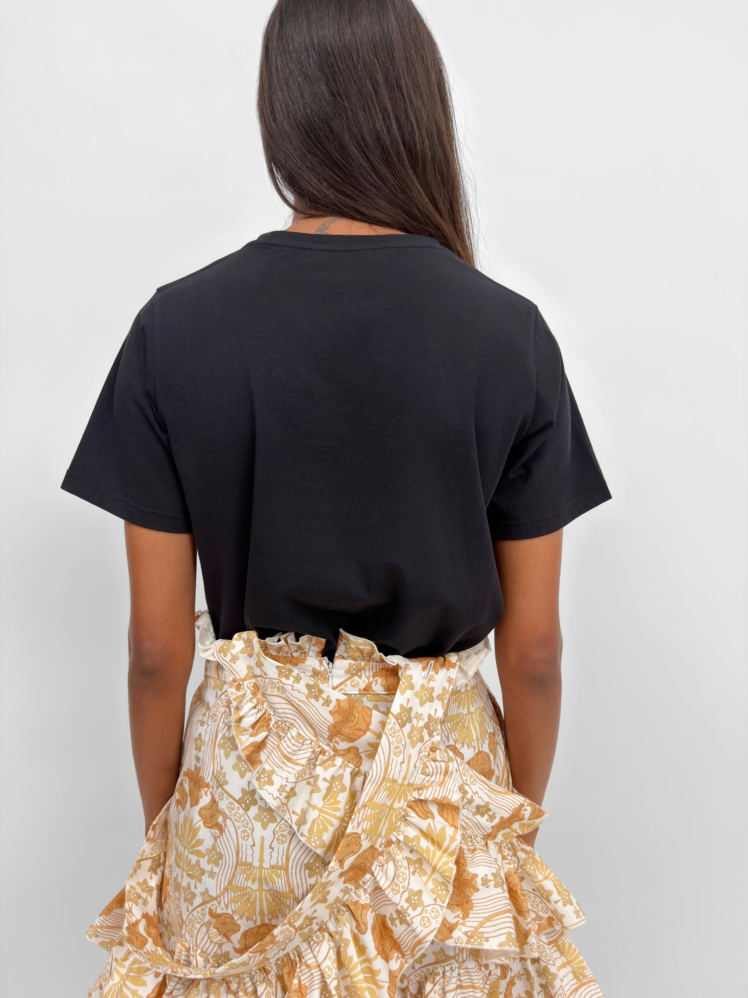 The Margot baby t-shirt with lace collar print