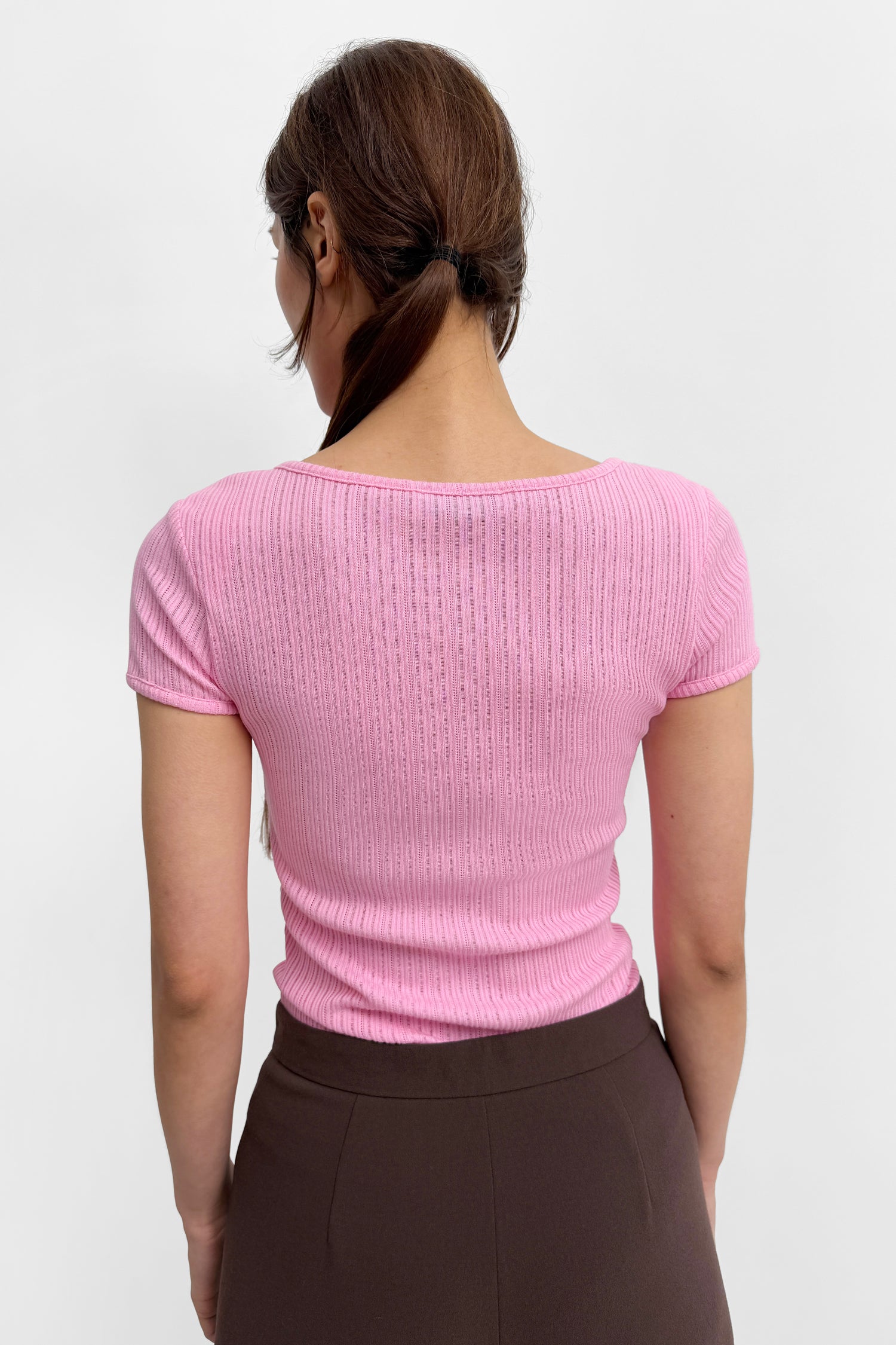 The Nabi pointelle baby tee