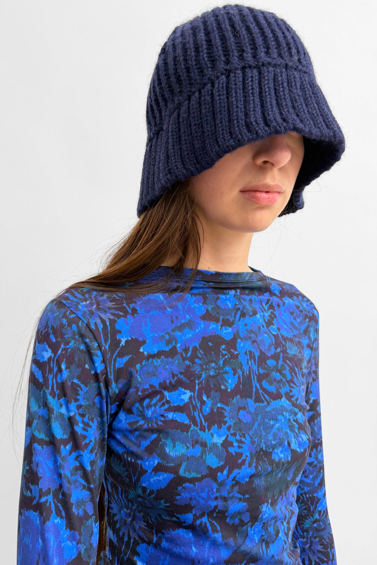 The Penny merino alpaca knit bucket hat