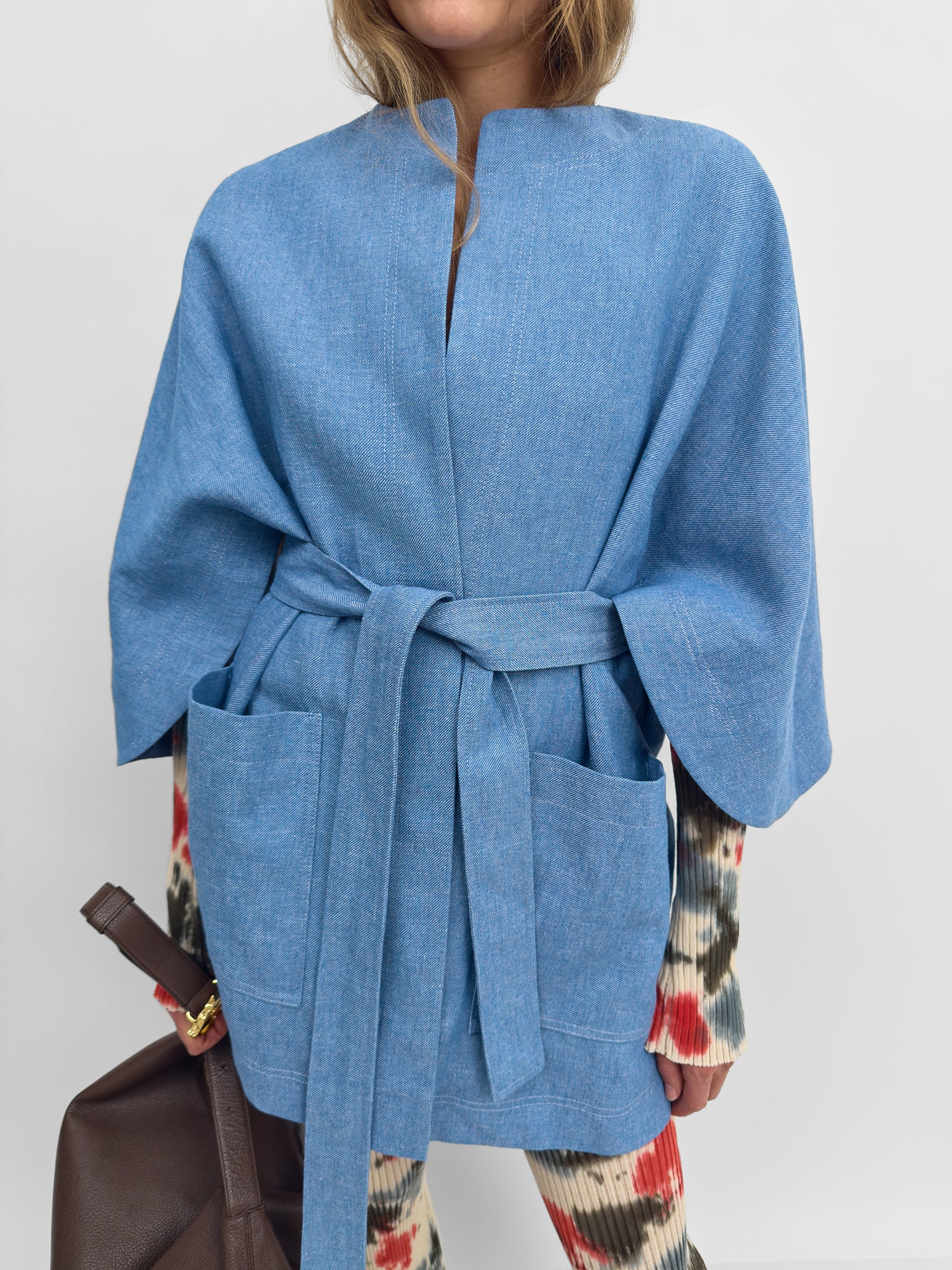 The Pinto Lino workwear cape coat
