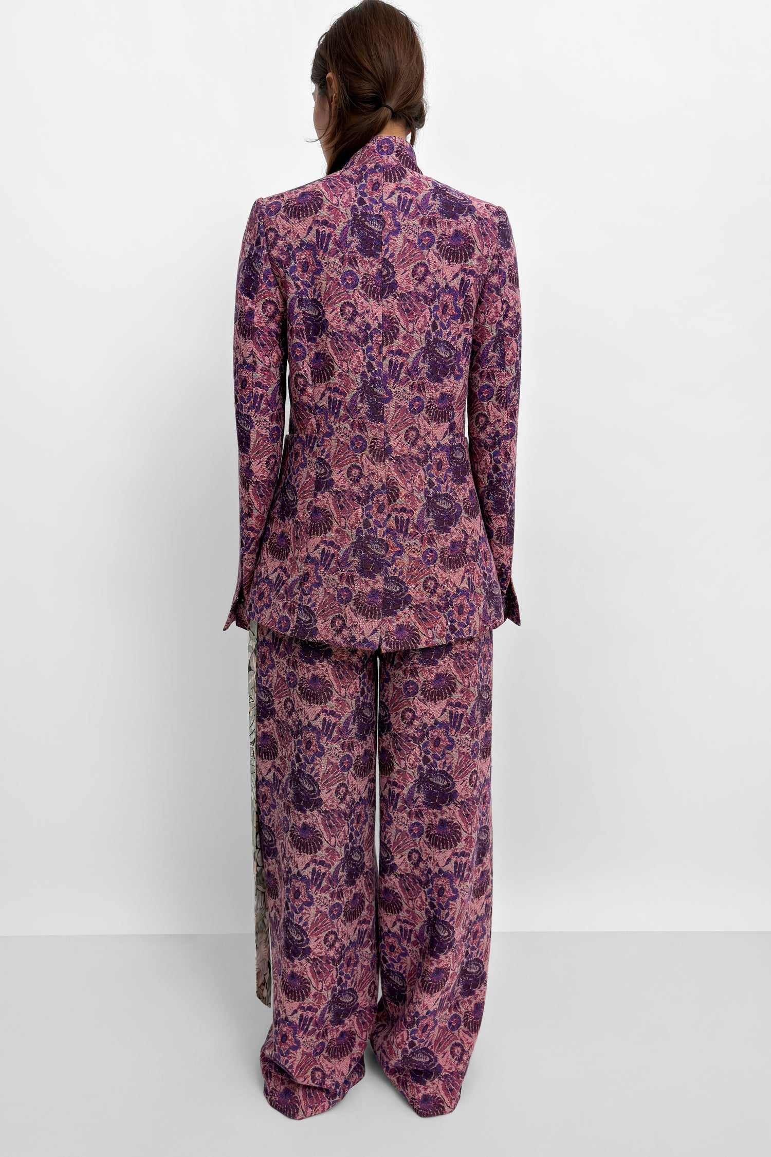 The Seol cinched jacquard suit jacket