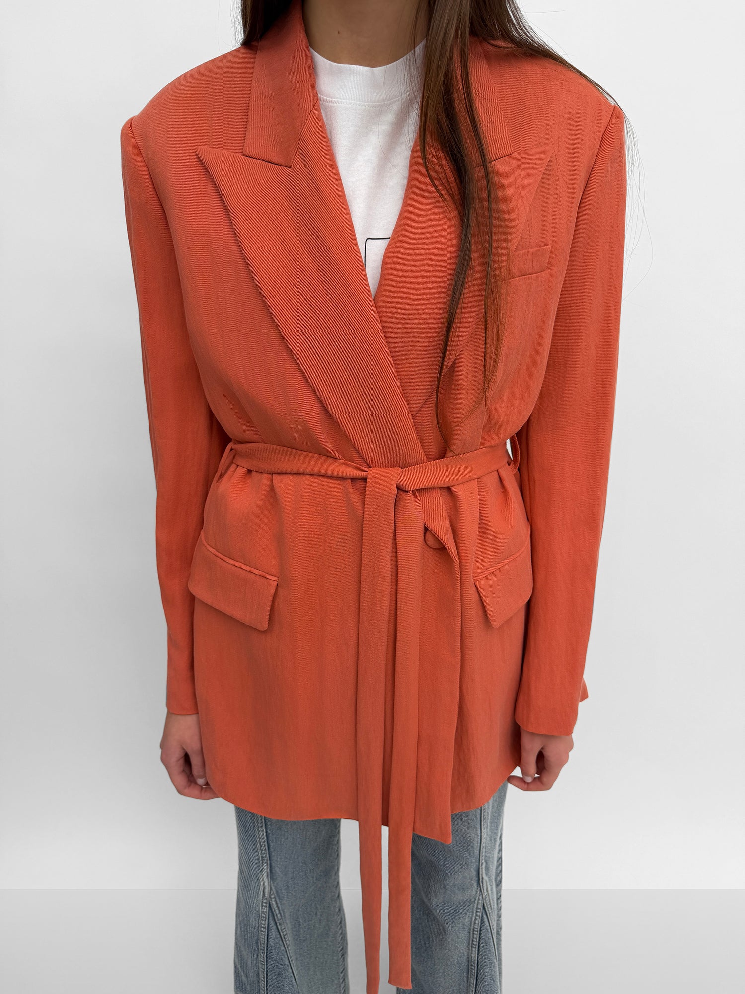 The Stand tencel oversized blazer