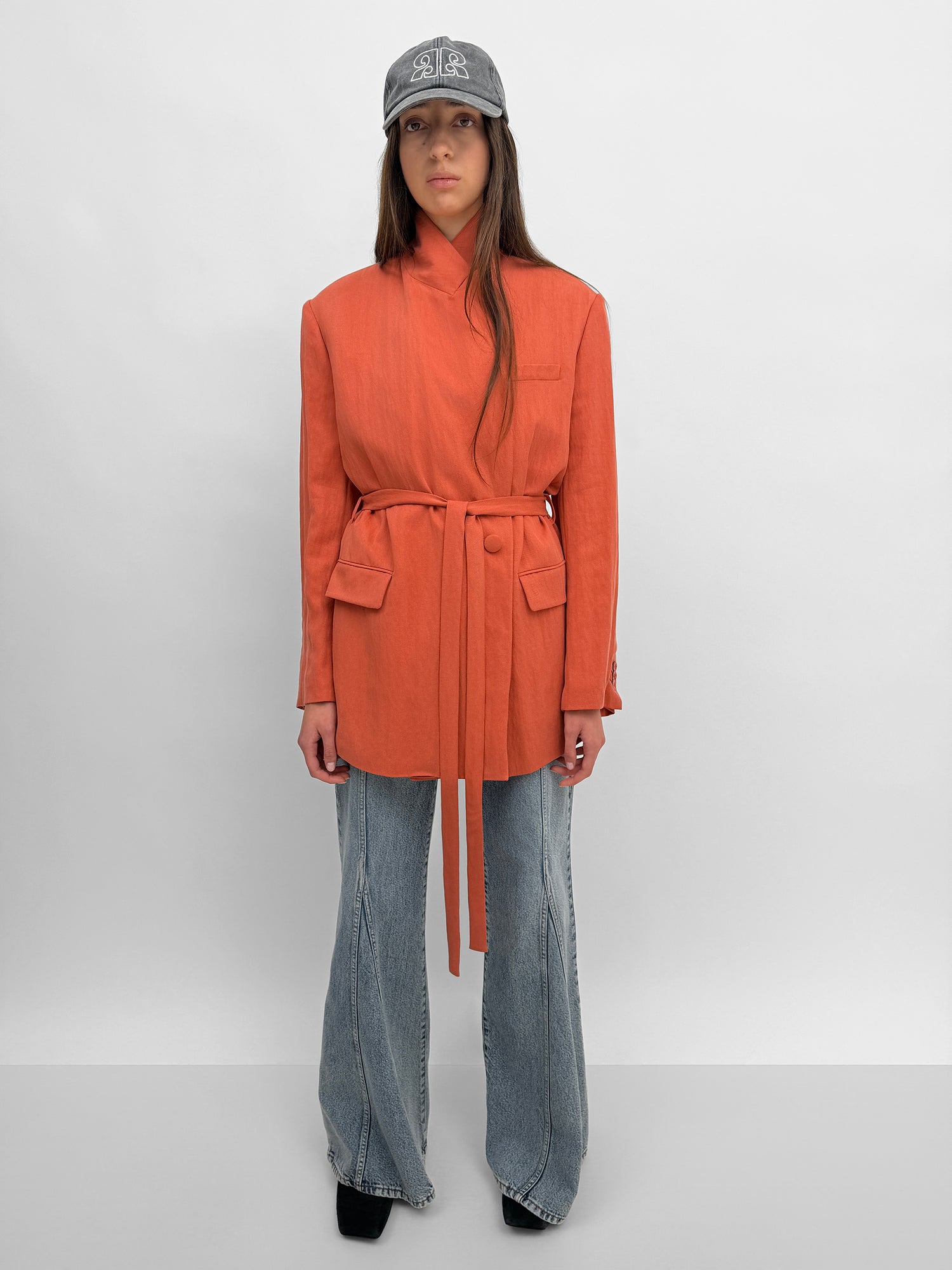 The Stand tencel oversized blazer