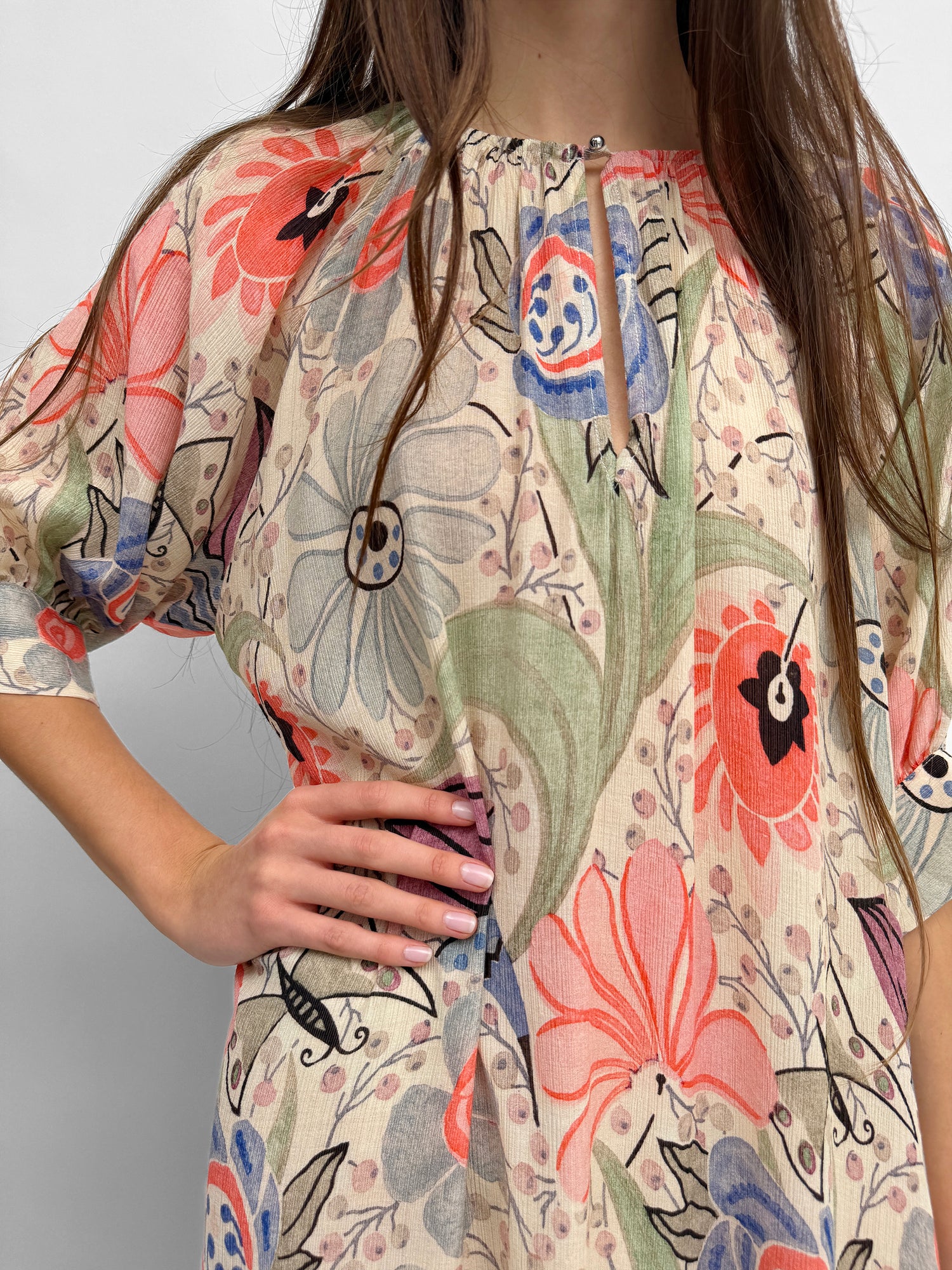 The Windy plissé dress in Ducharne