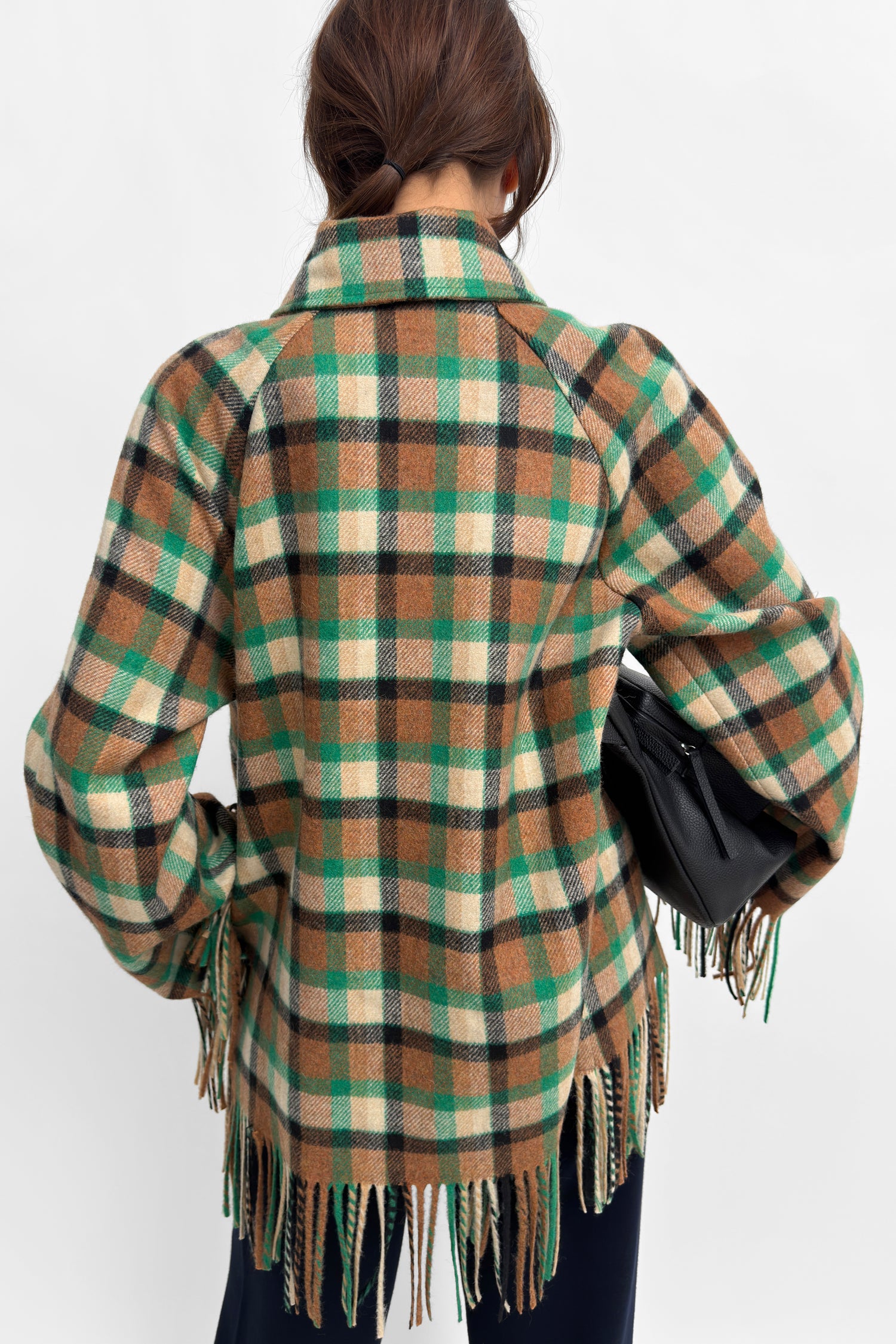 The Yuna blanket jacket with fringes