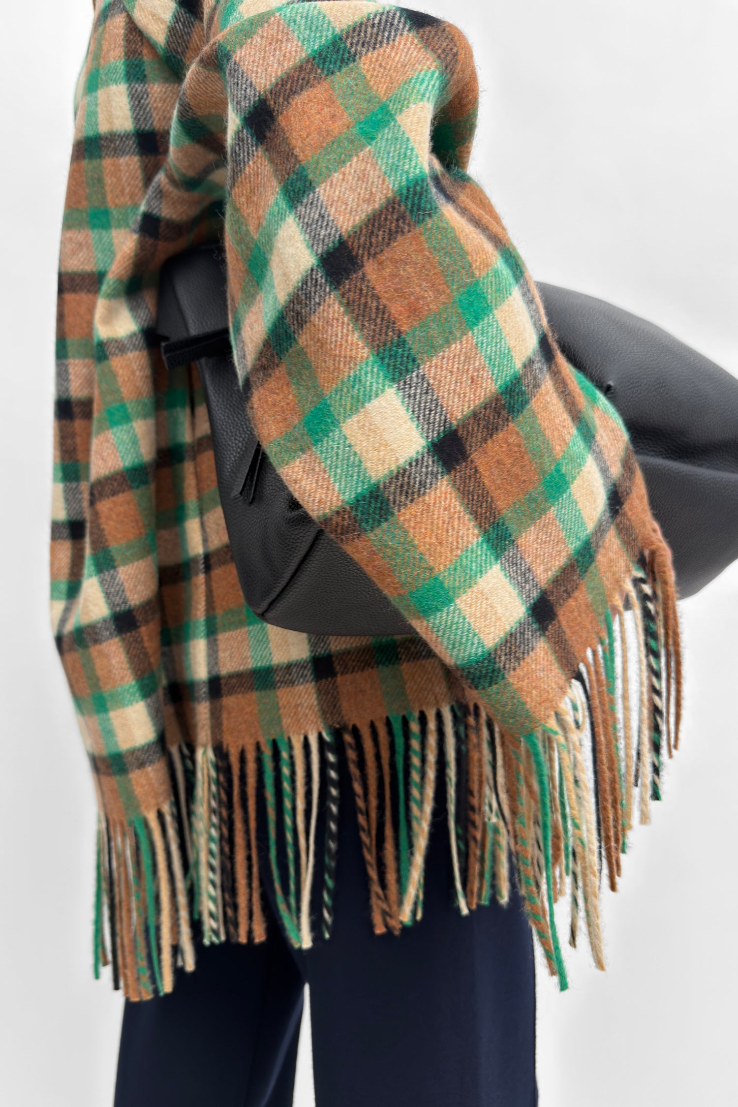 The Yuna blanket jacket with fringes
