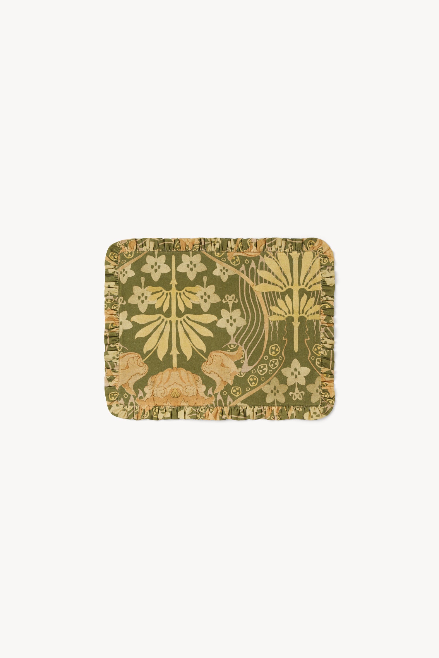 The Birgitta frill-trimmed placemat in Tulip print 2P