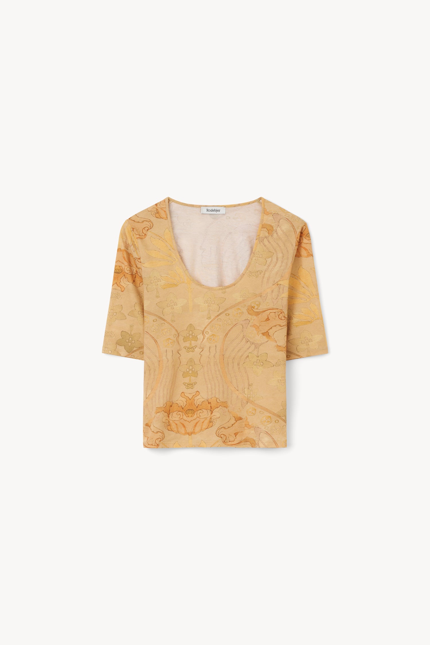 The Hutt short sleeve dance top in Tulip print