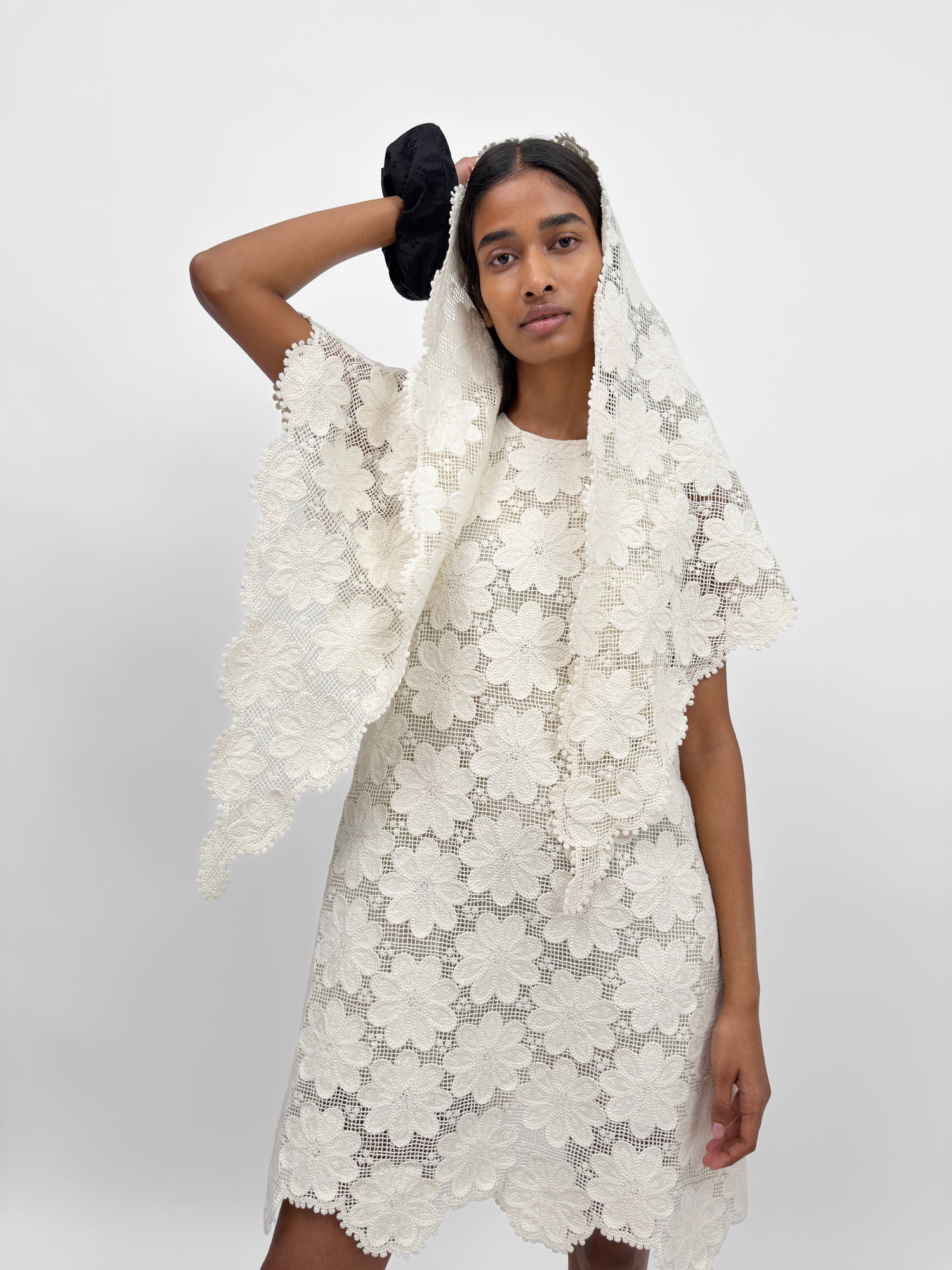 The Josefin crafted crochet lace table runner