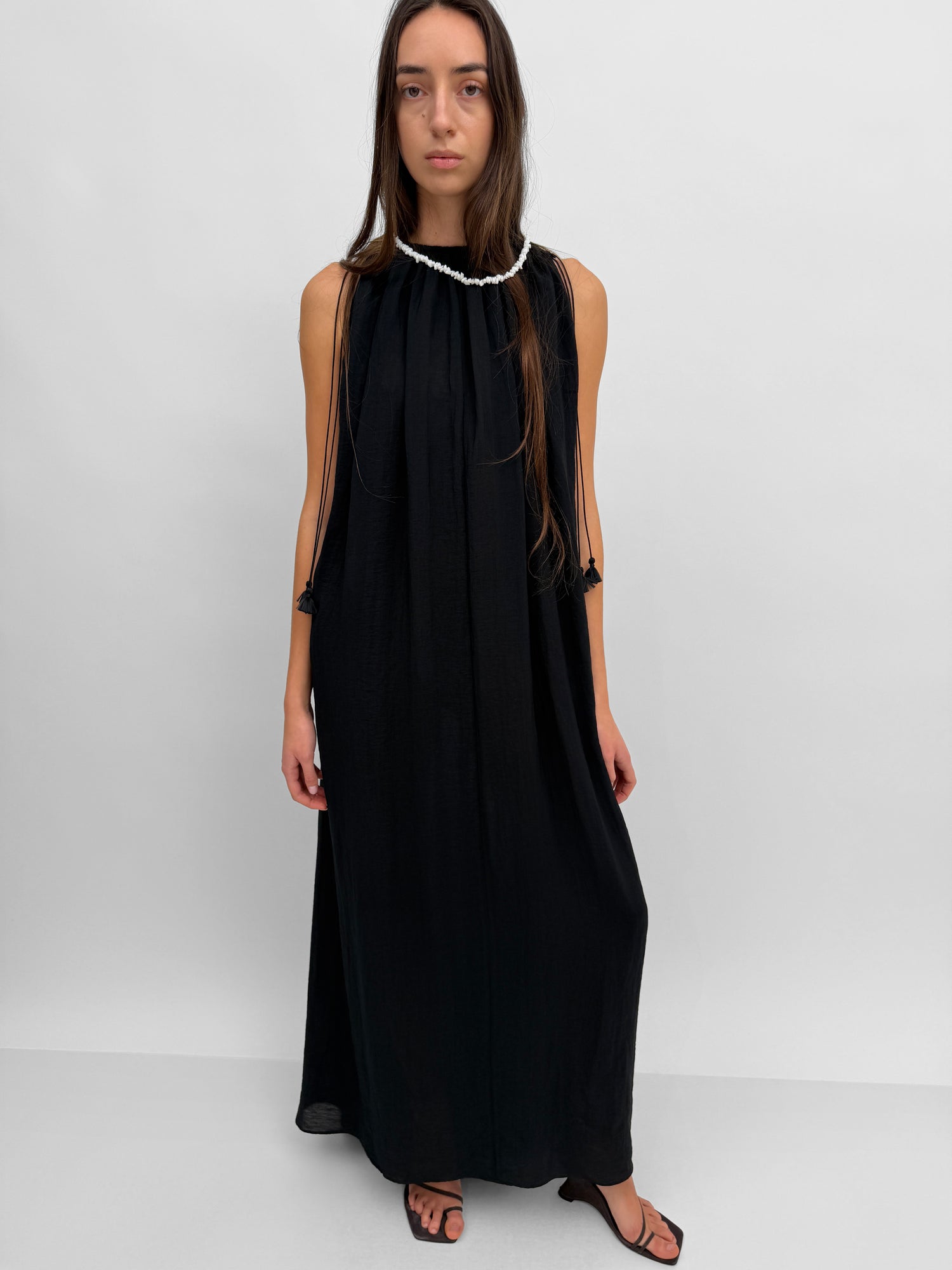 The Lobelia maxi halterneck dress