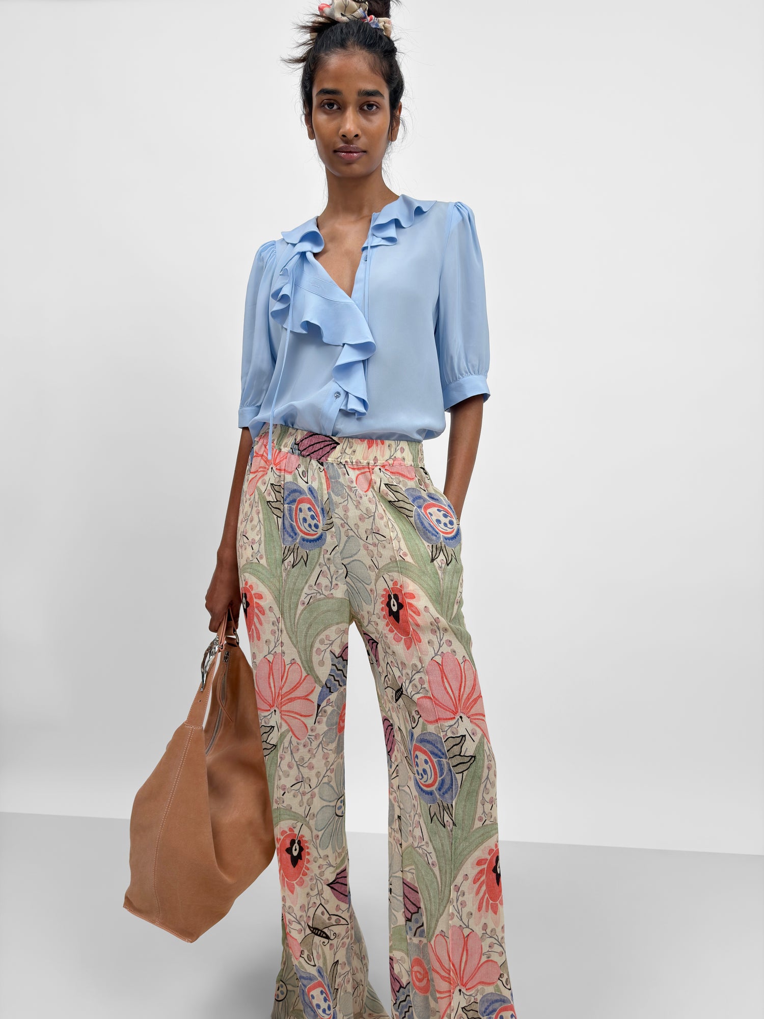 The Xilla flounce blouse
