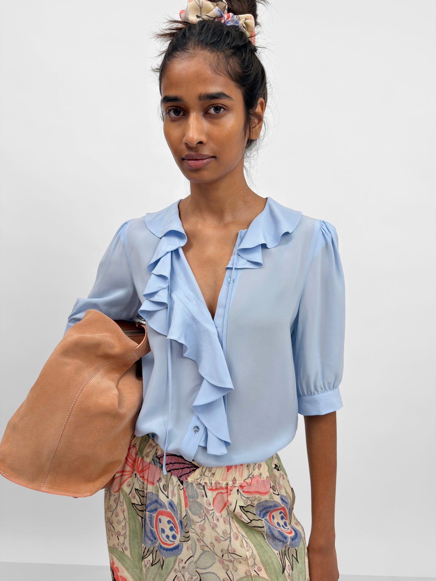 The Xilla flounce blouse